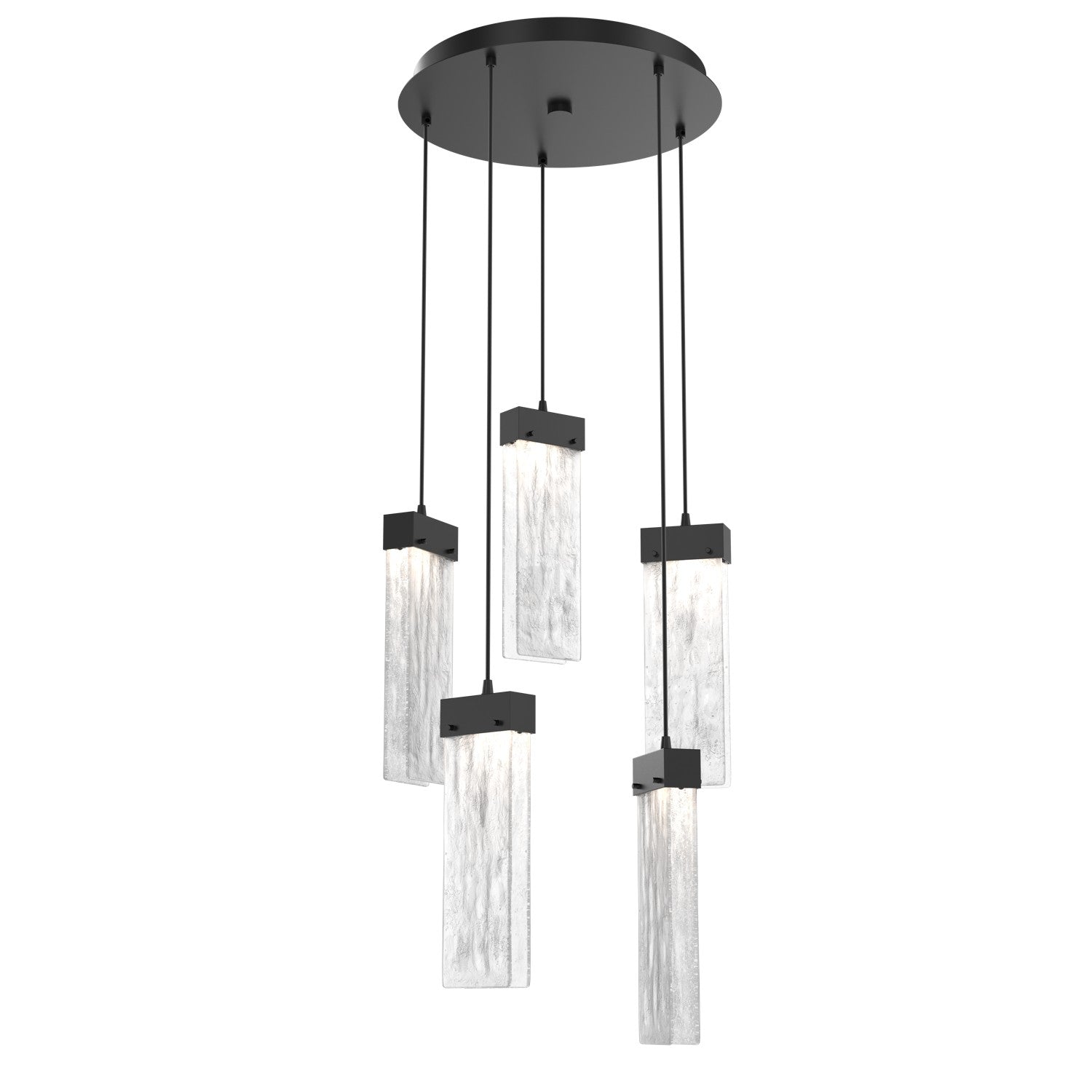 Hammerton Studio - CHB0042-05-MB-CG-C01-L3 - LED Pendant - Parallel - Matte Black