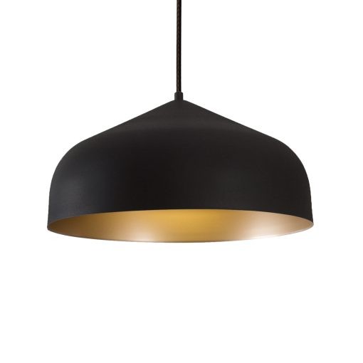 Kuzco Lighting - 49117-BK/GD - One Light Pendant - Helena - Black/Gold