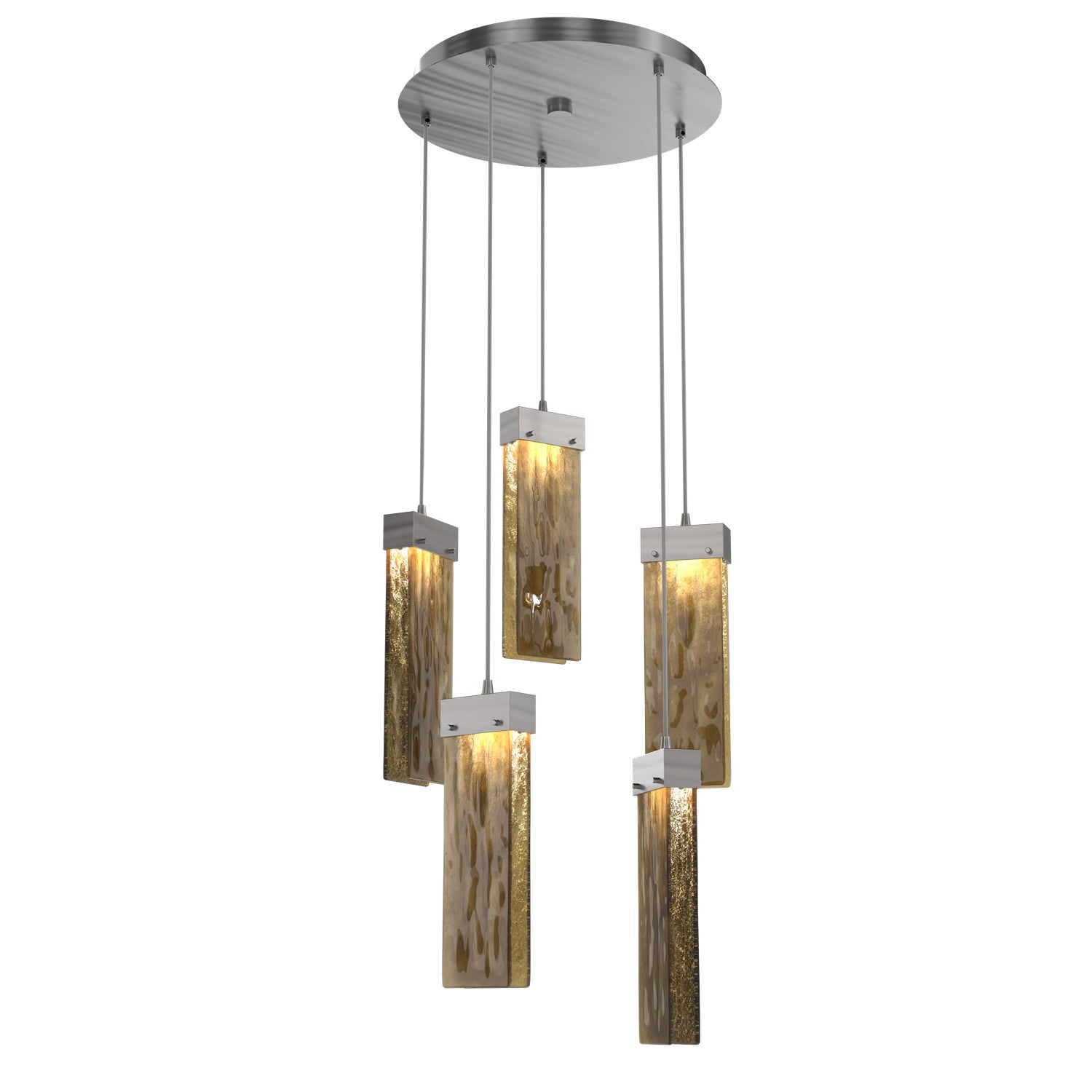 Hammerton Studio - CHB0042-05-SN-BG-C01-L1 - LED Pendant - Parallel - Satin Nickel