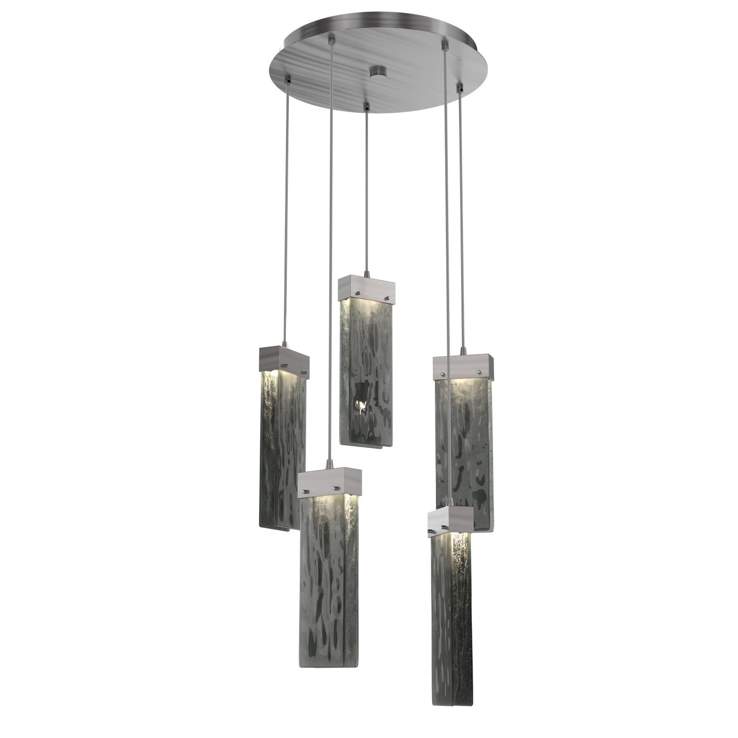 Hammerton Studio - CHB0042-05-SN-SG-C01-L1 - LED Pendant - Parallel - Satin Nickel