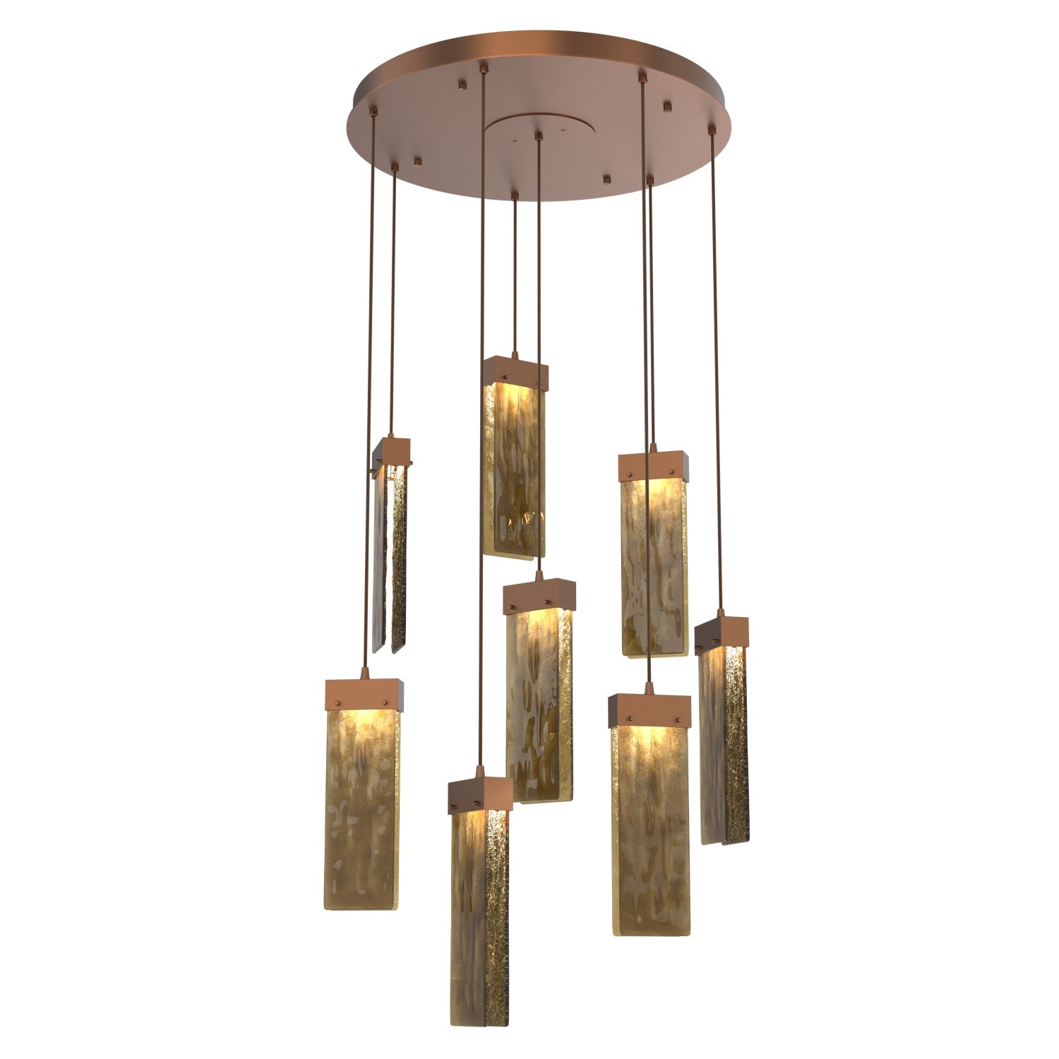 Hammerton Studio - CHB0042-08-BB-BG-C01-L1 - LED Pendant - Parallel - Burnished Bronze