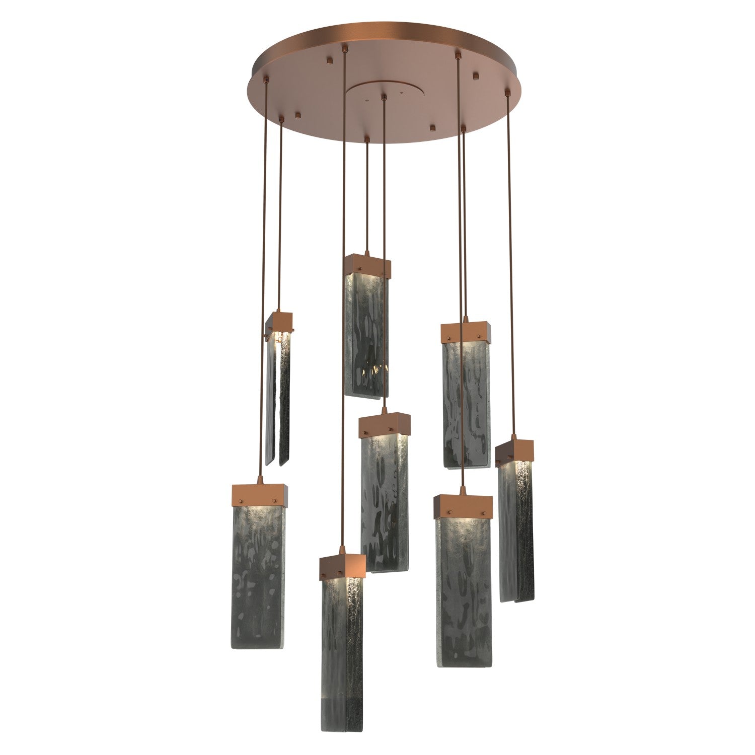 Hammerton Studio - CHB0042-08-BB-CG-C01-L1 - LED Pendant - Parallel - Burnished Bronze