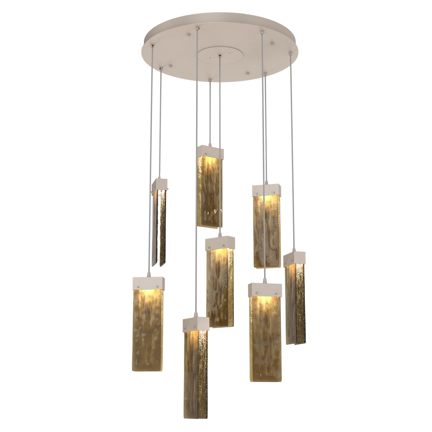 Hammerton Studio - CHB0042-08-BS-BG-C01-L1 - LED Pendant - Parallel - Beige Silver