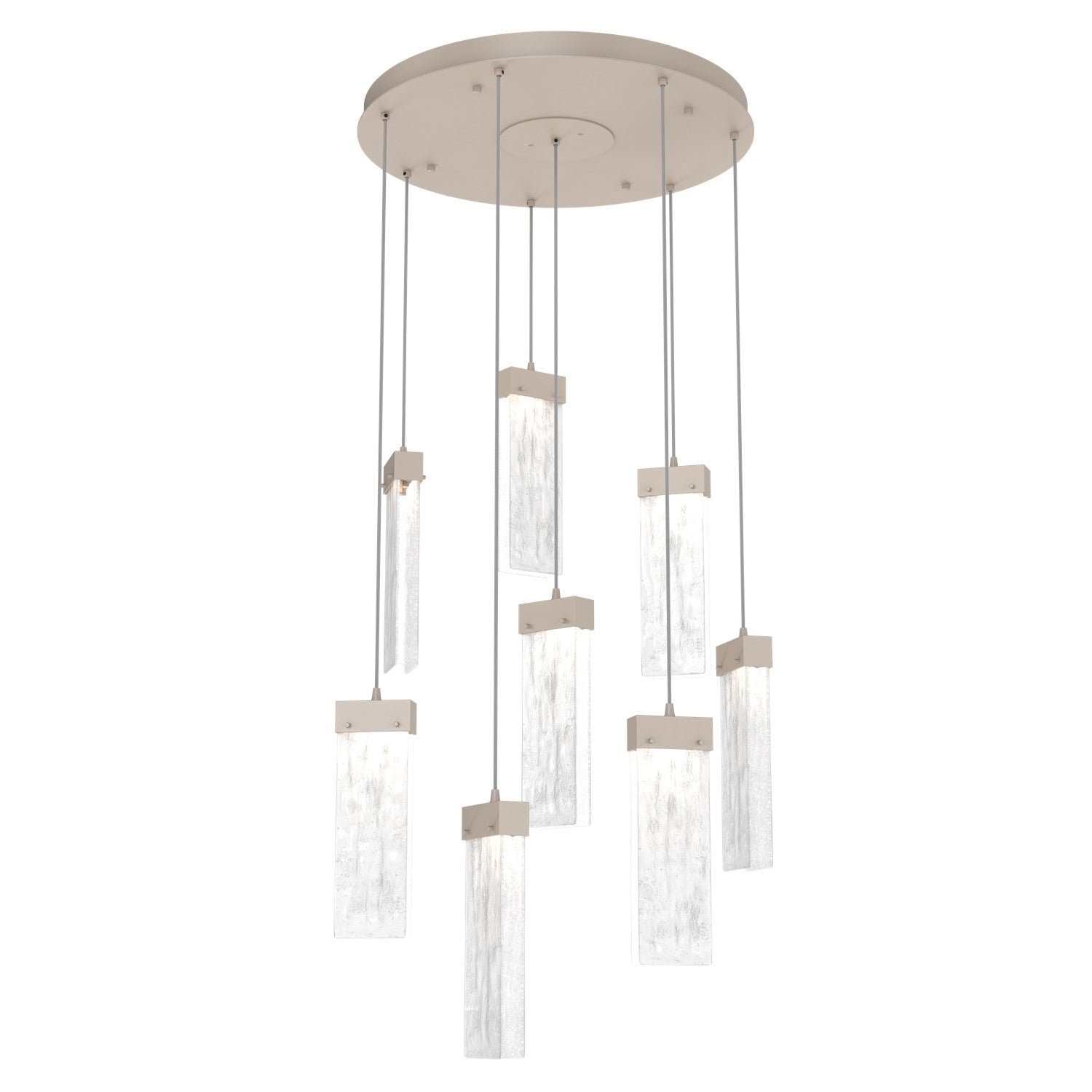 Hammerton Studio - CHB0042-08-BS-CG-C01-L1 - LED Pendant - Parallel - Beige Silver