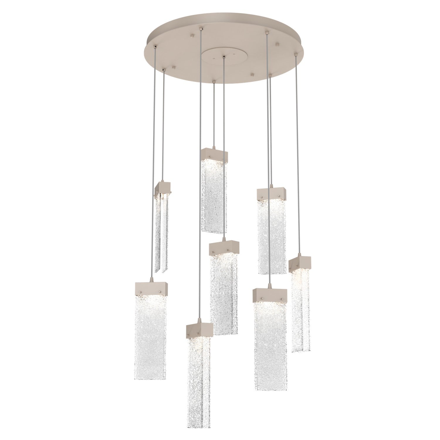 Hammerton Studio - CHB0042-08-BS-CR-C01-L1 - LED Pendant - Parallel - Beige Silver