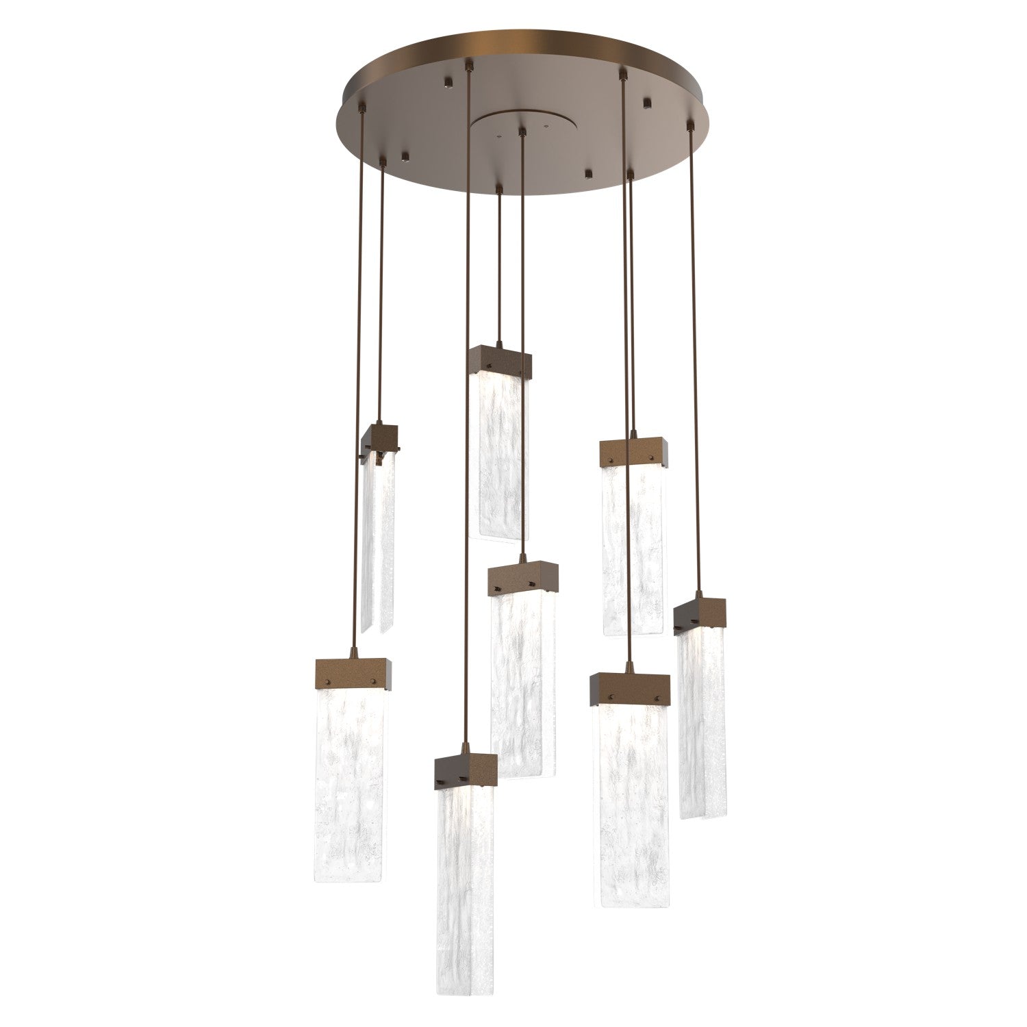 Hammerton Studio - CHB0042-08-FB-CG-C01-L1 - LED Pendant - Parallel - Flat Bronze