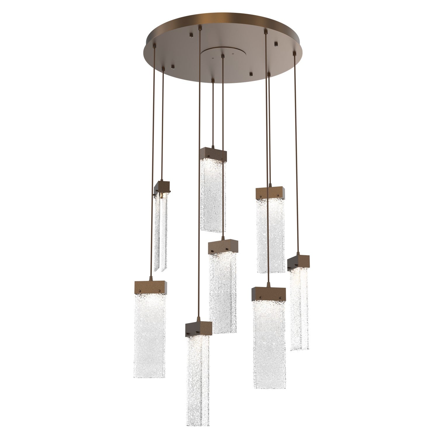 Hammerton Studio - CHB0042-08-FB-CR-C01-L1 - LED Pendant - Parallel - Flat Bronze