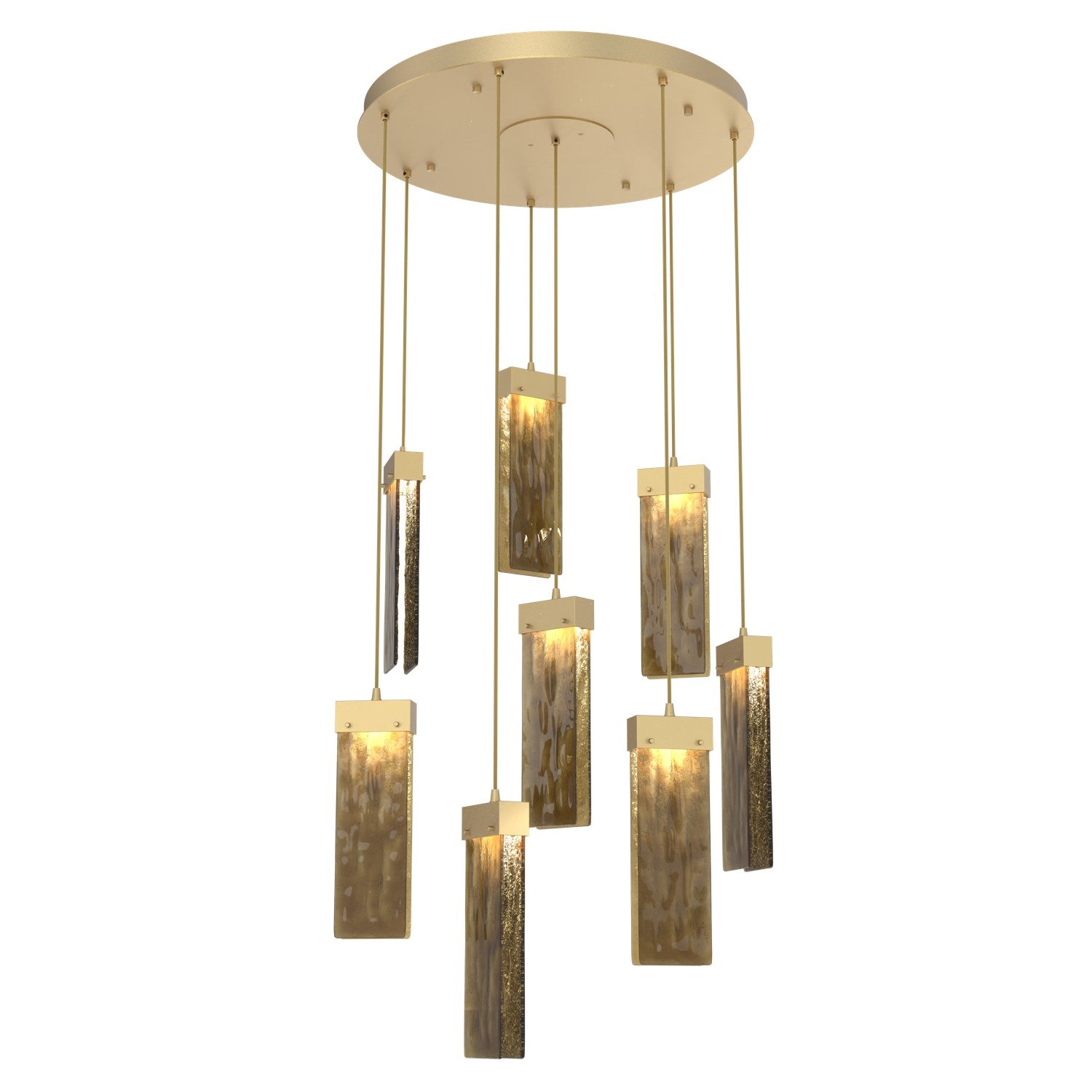 Hammerton Studio - CHB0042-08-GB-BG-C01-L1 - LED Pendant - Parallel - Gilded Brass