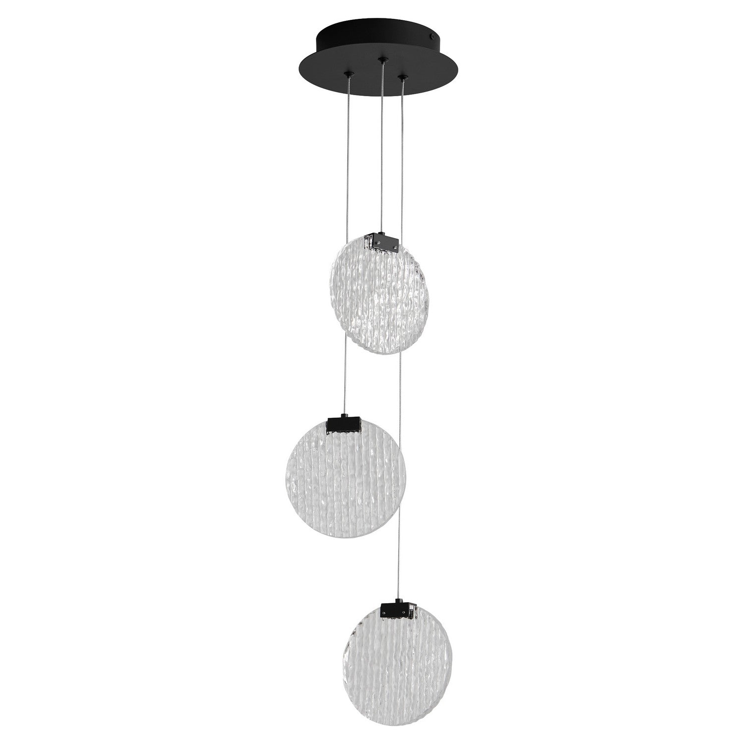 Oxygen - 3-6050-15 - LED Pendant - Axiom - Black