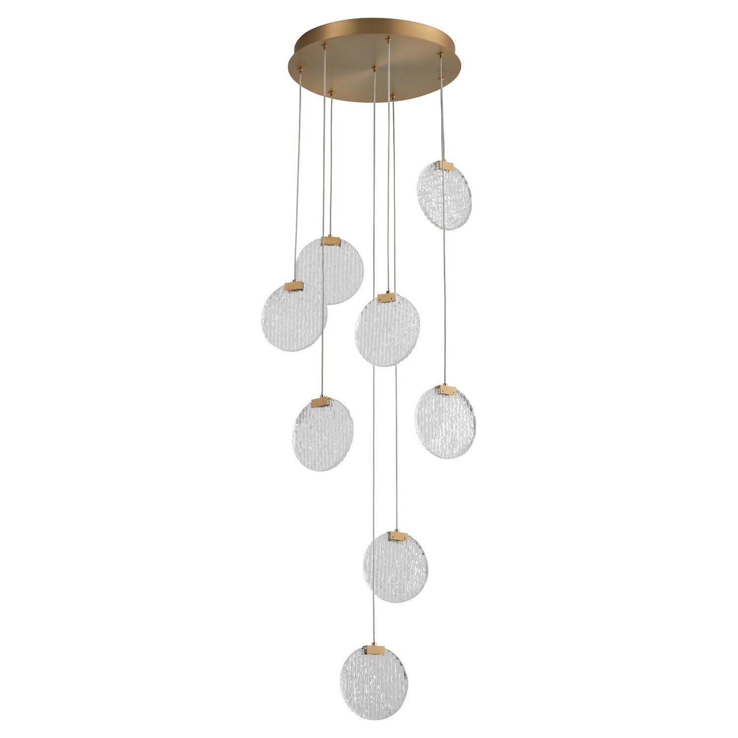 Oxygen - 3-6051-40 - LED Pendant - Axiom - Aged Brass