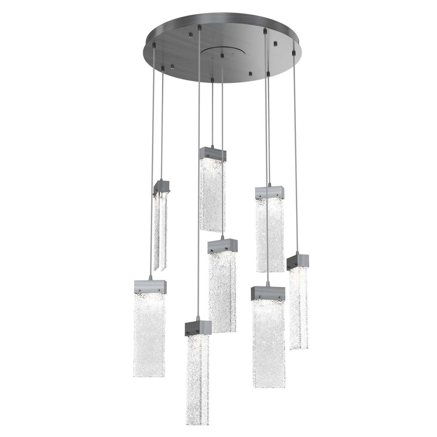 Hammerton Studio - CHB0042-08-GM-CR-C01-L1 - LED Pendant - Parallel - Gunmetal