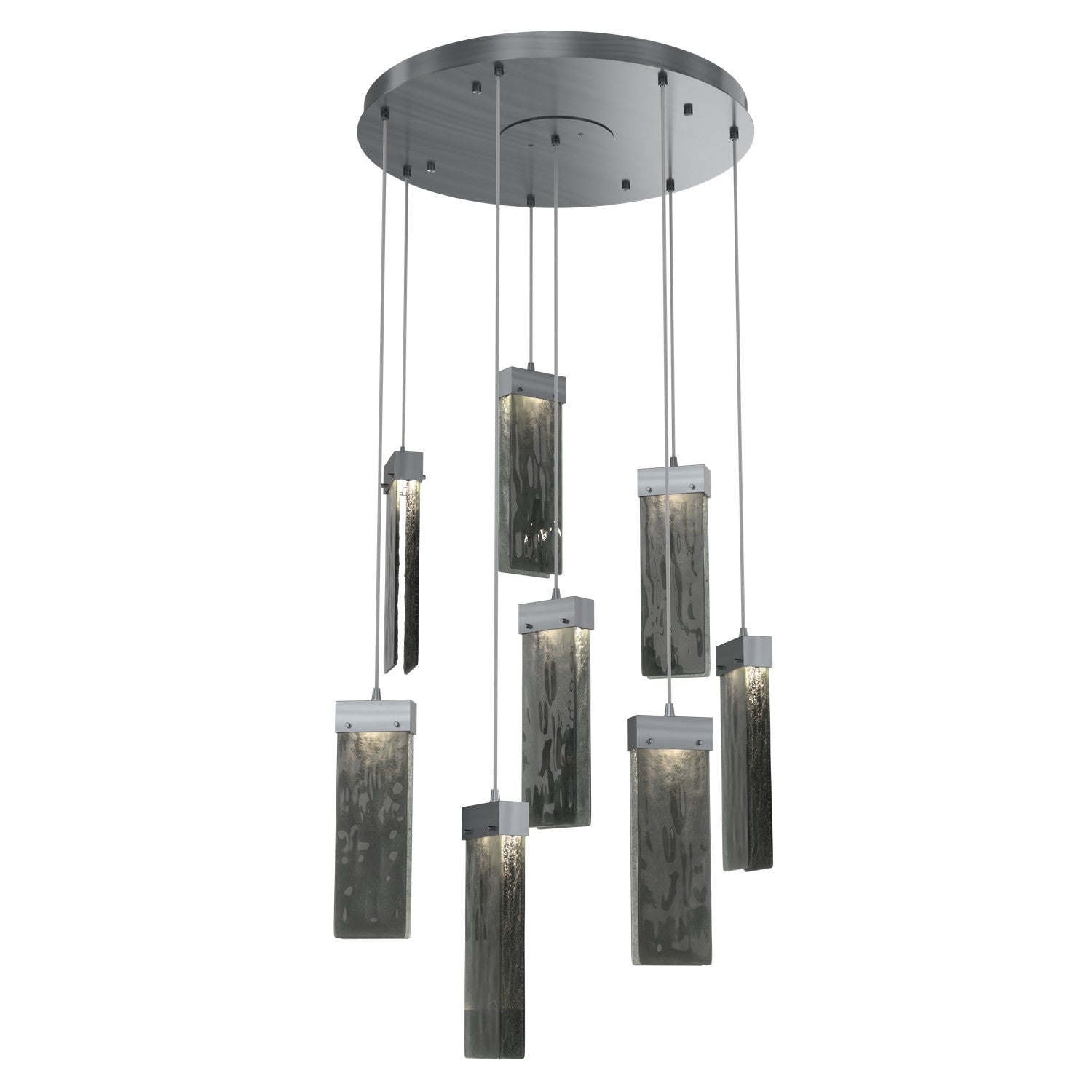 Hammerton Studio - CHB0042-08-GM-SG-C01-L1 - LED Pendant - Parallel - Gunmetal