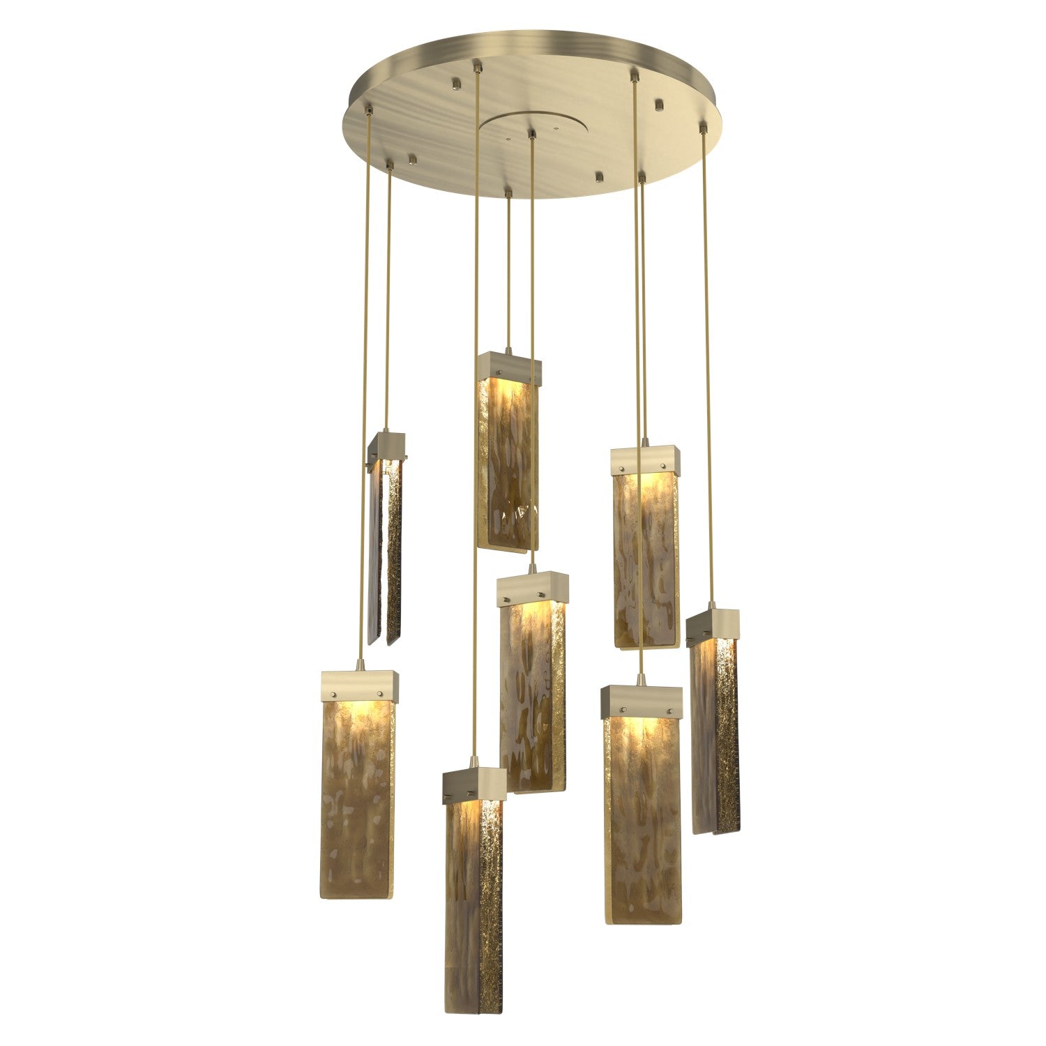 Hammerton Studio - CHB0042-08-HB-BG-C01-L1 - LED Pendant - Parallel - Heritage Brass