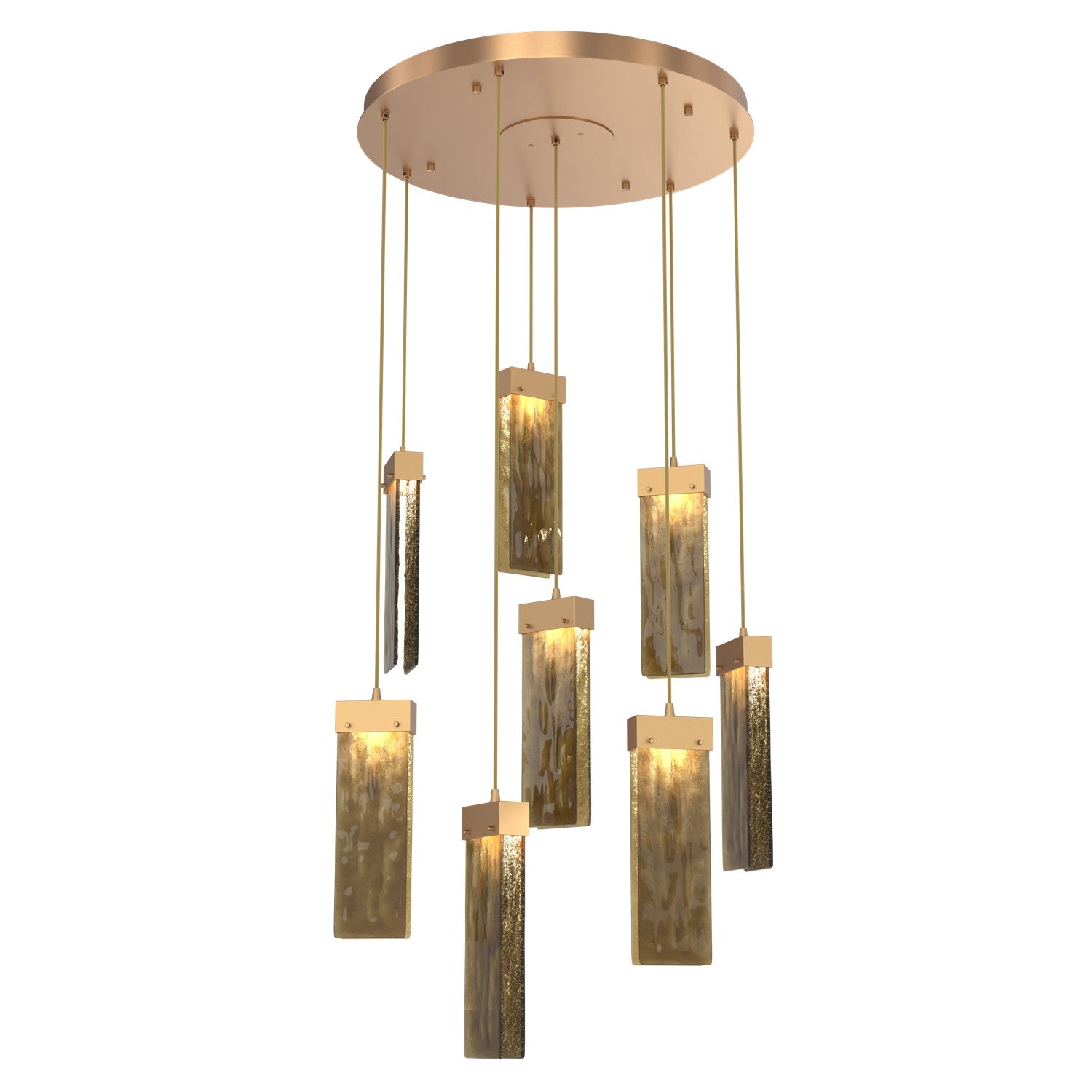 Hammerton Studio - CHB0042-08-NB-BG-C01-L3 - LED Pendant - Parallel - Novel Brass