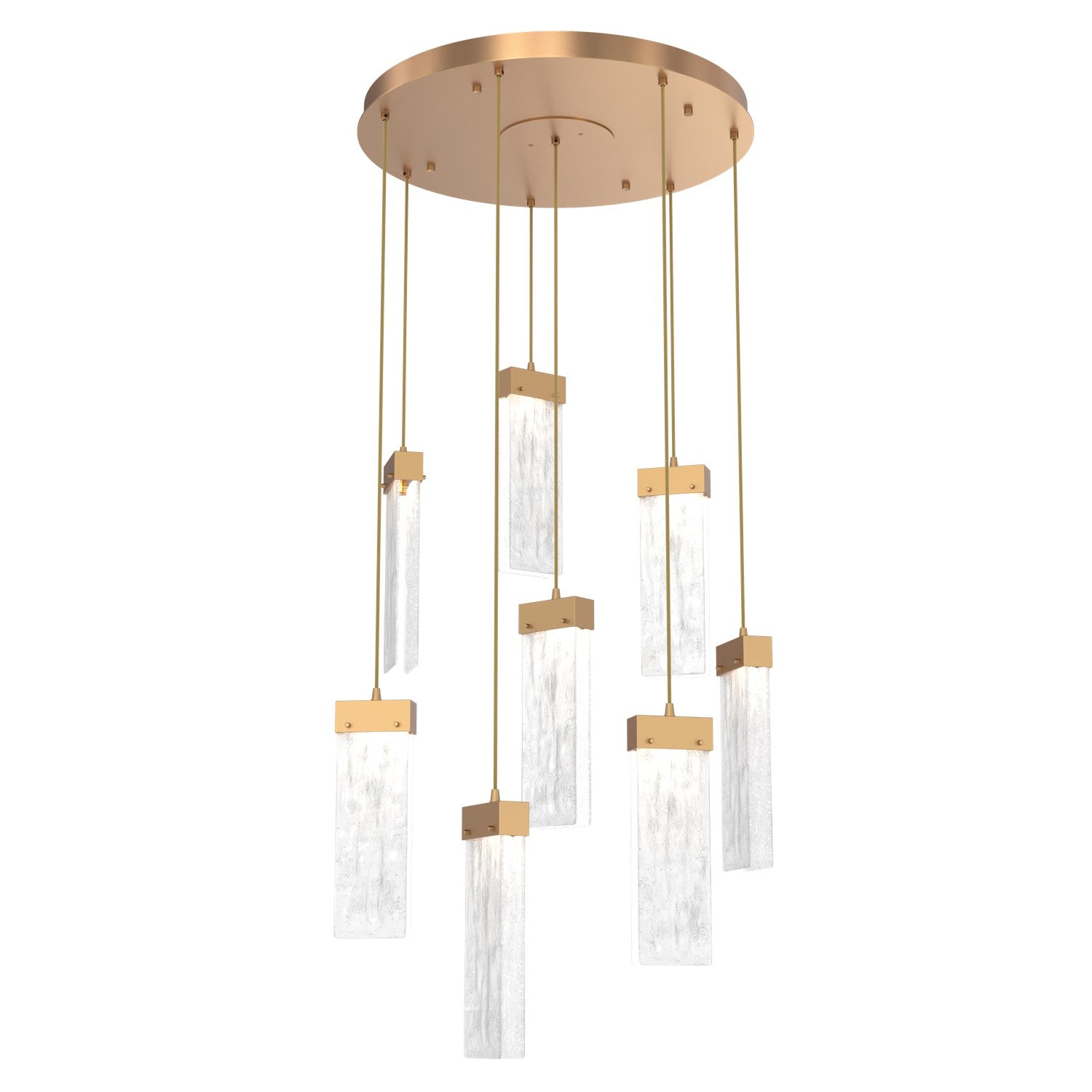 Hammerton Studio - CHB0042-08-NB-CG-C01-L1 - LED Pendant - Parallel - Novel Brass