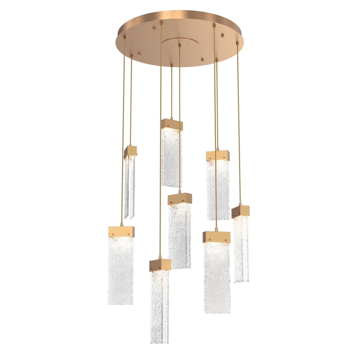 Hammerton Studio - CHB0042-08-NB-CR-C01-L1 - LED Pendant - Parallel - Novel Brass