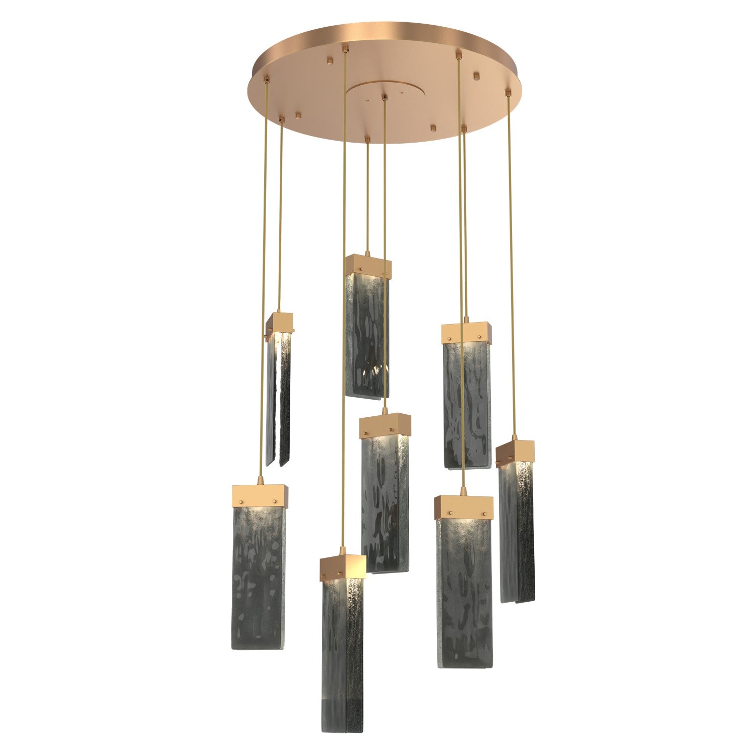 Hammerton Studio - CHB0042-08-NB-SG-C01-L3 - LED Pendant - Parallel - Novel Brass