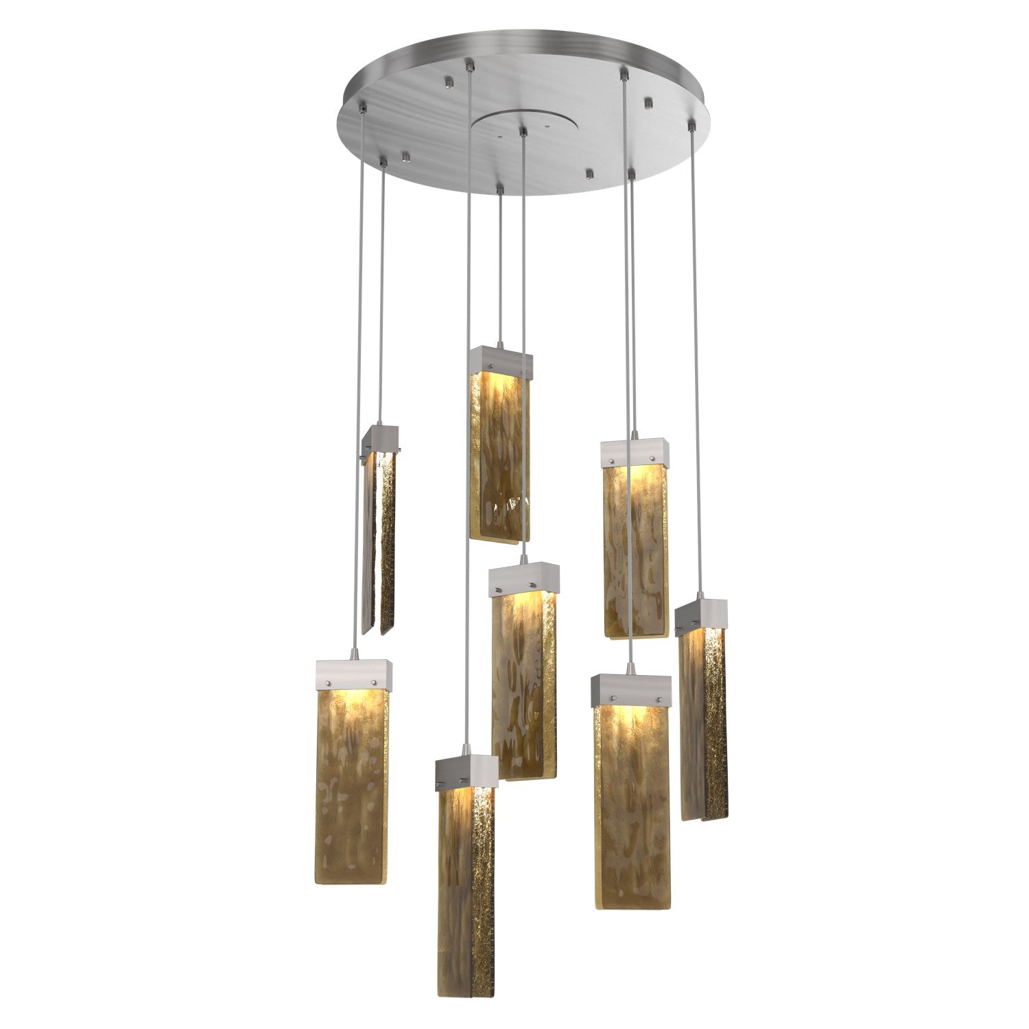 Hammerton Studio - CHB0042-08-SN-BG-C01-L1 - LED Pendant - Parallel - Satin Nickel