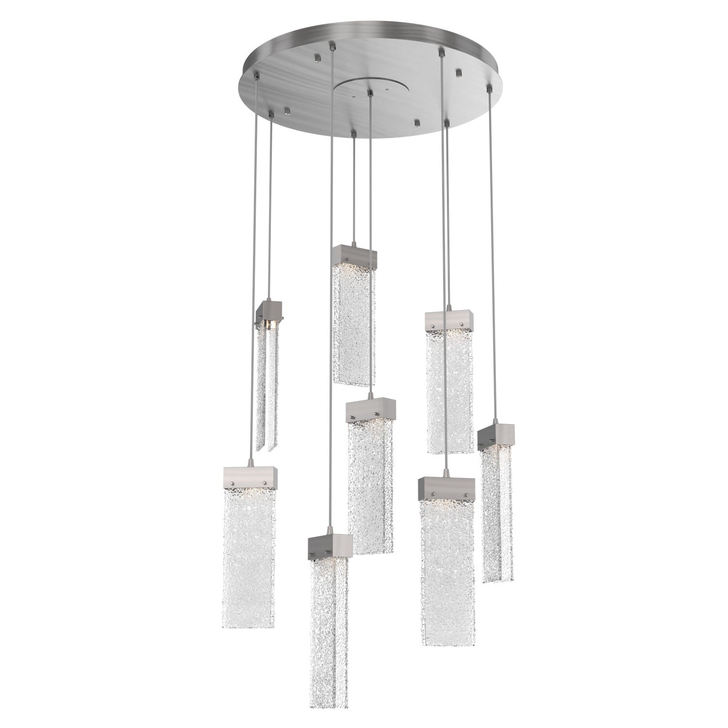 Hammerton Studio - CHB0042-08-SN-CR-C01-L3 - LED Pendant - Parallel - Satin Nickel