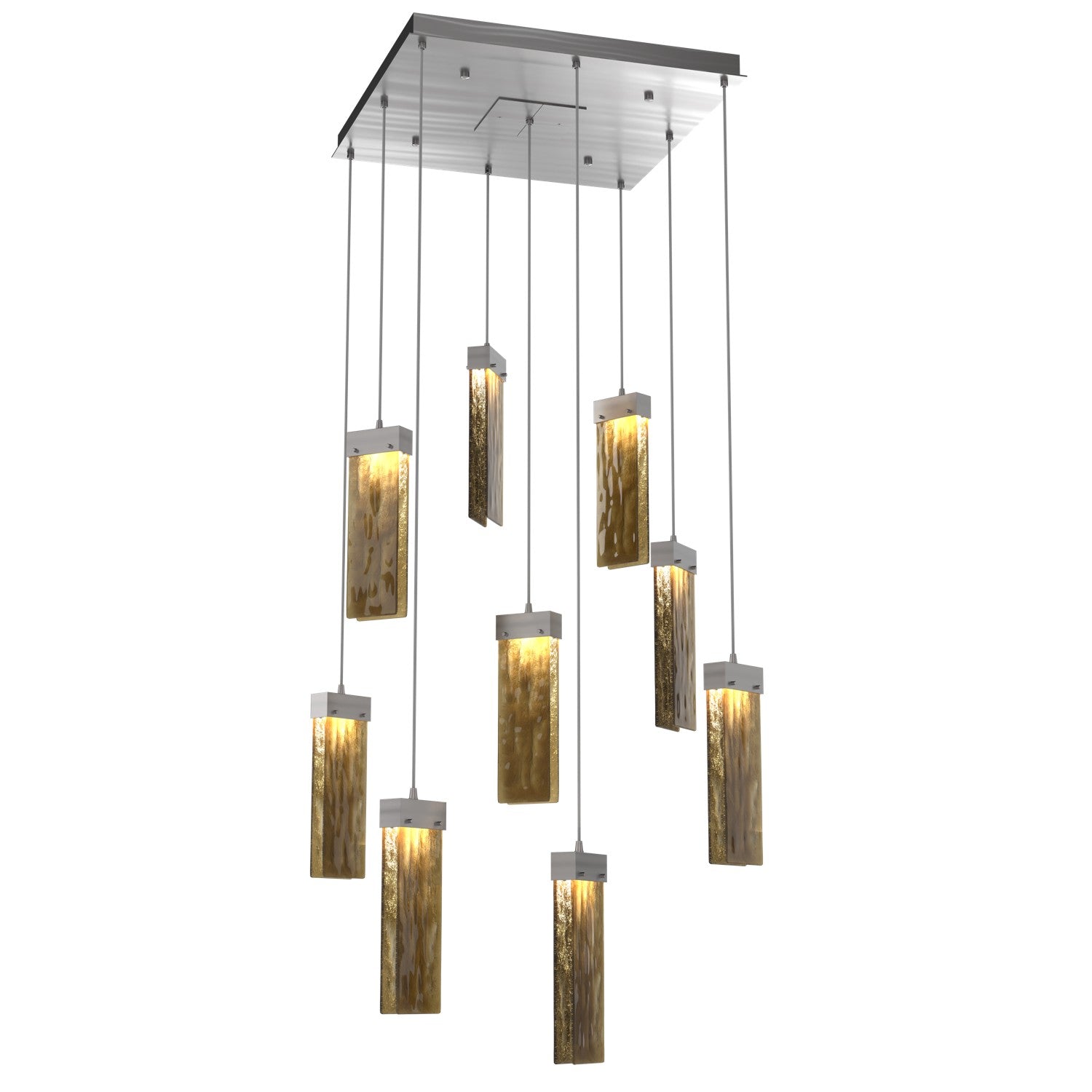 Hammerton Studio - CHB0042-09-SN-BG-C01-L1 - LED Pendant - Parallel - Satin Nickel