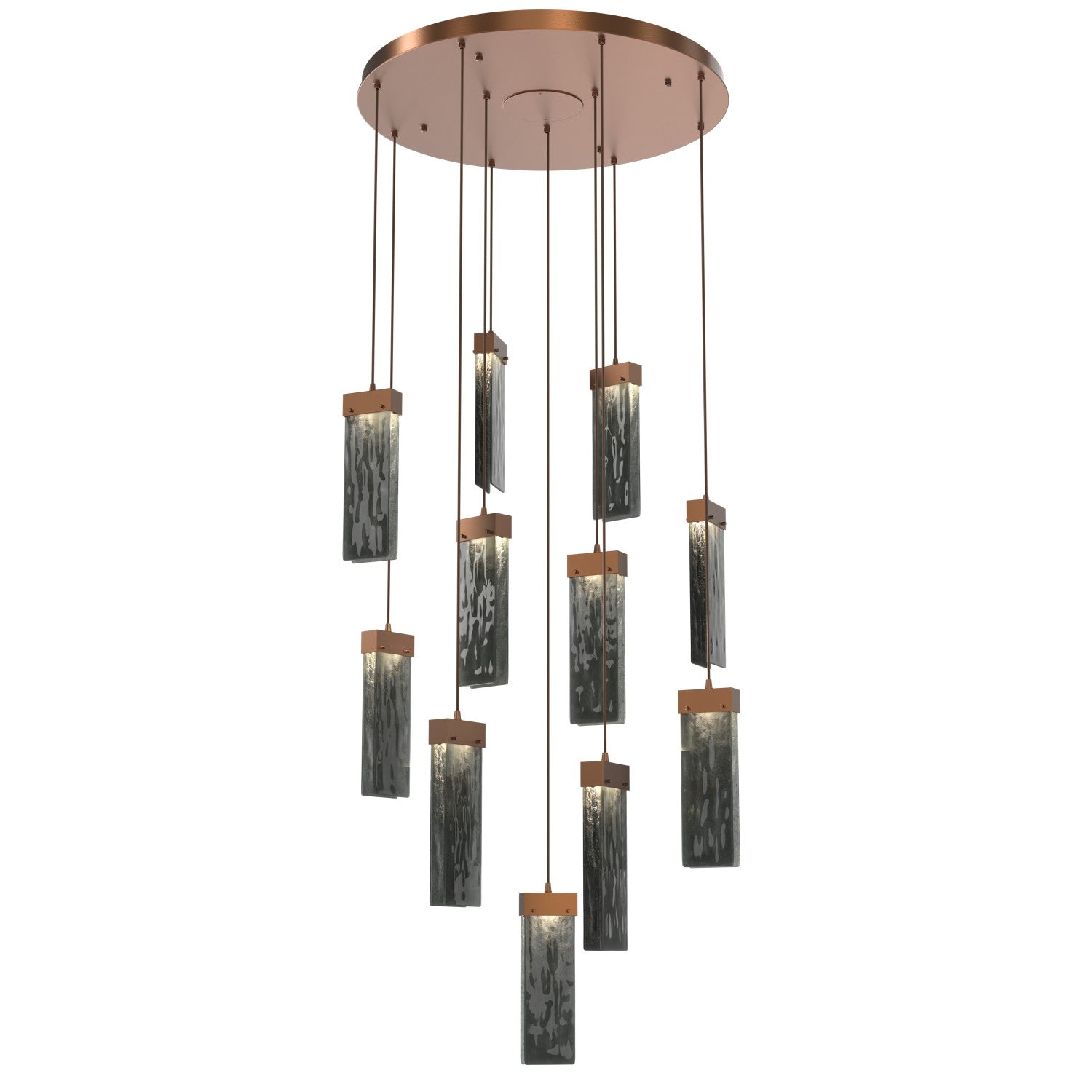 Hammerton Studio - CHB0042-11-BB-SG-C01-L3 - LED Pendant - Parallel - Burnished Bronze