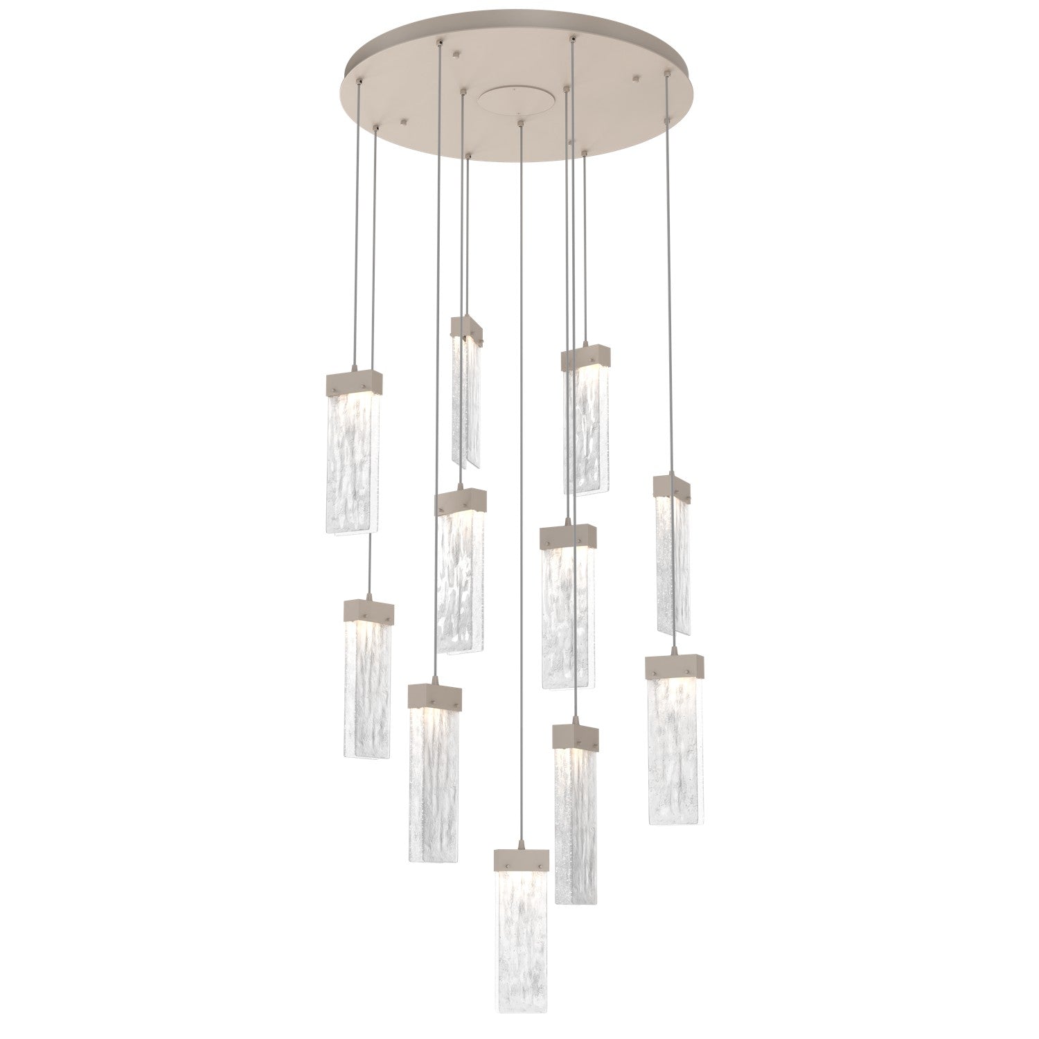 Hammerton Studio - CHB0042-11-BS-CG-C01-L1 - LED Pendant - Parallel - Beige Silver