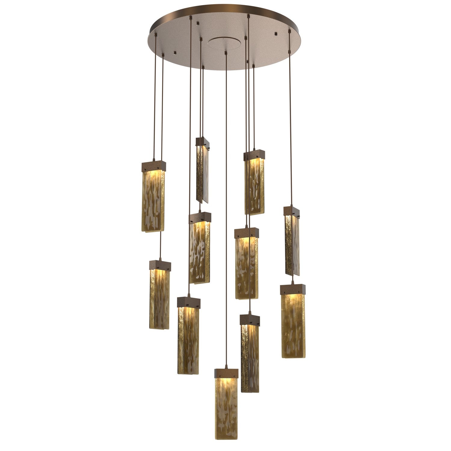 Hammerton Studio - CHB0042-11-FB-BG-C01-L1 - LED Pendant - Parallel - Flat Bronze