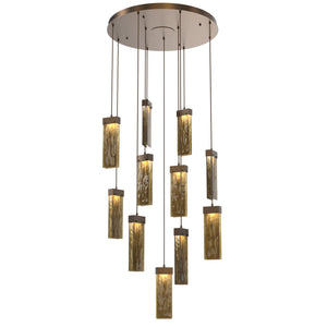 Hammerton Studio - CHB0042-11-FB-BG-C01-L1 - LED Pendant - Parallel - Flat Bronze