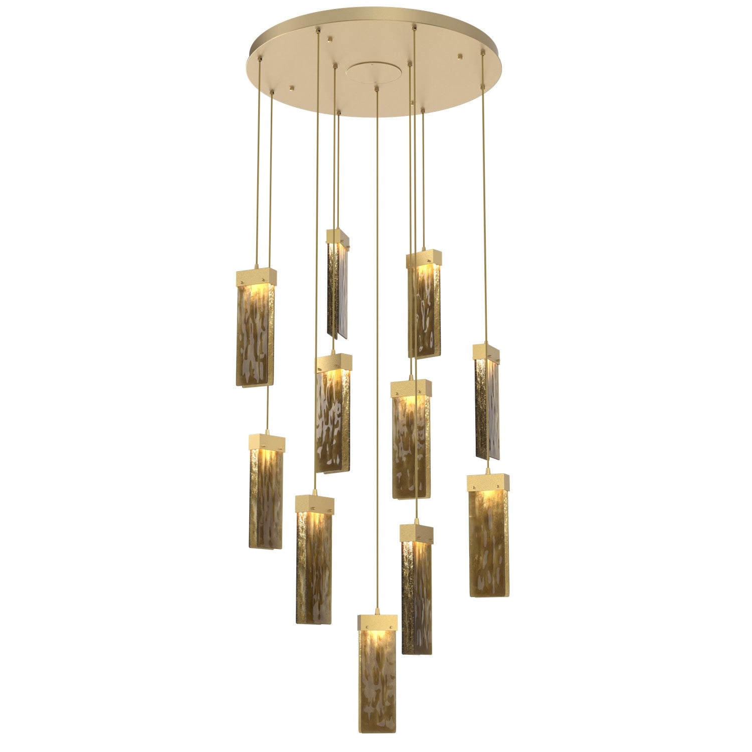 Hammerton Studio - CHB0042-11-GB-BG-C01-L1 - LED Pendant - Parallel - Gilded Brass