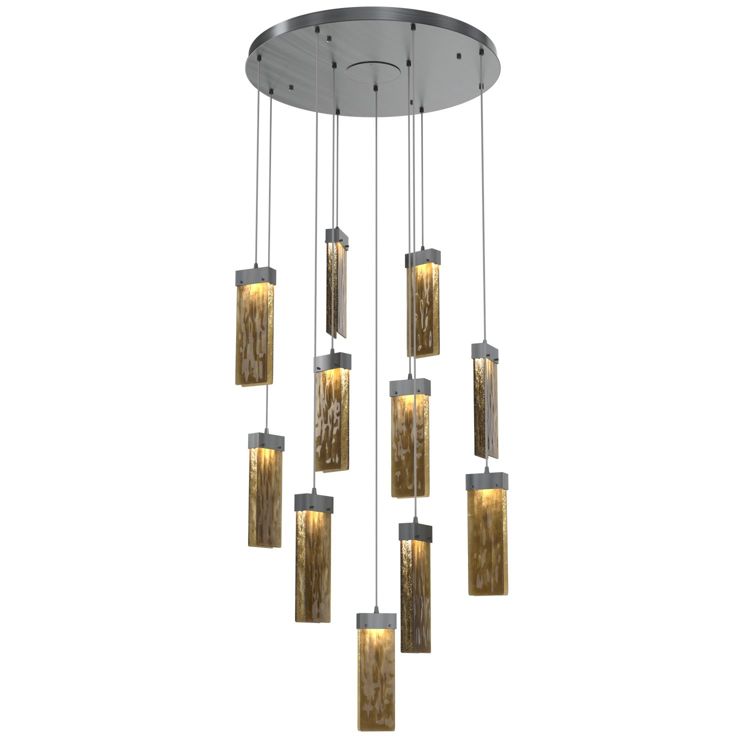 Hammerton Studio - CHB0042-11-GM-BG-C01-L1 - LED Pendant - Parallel - Gunmetal