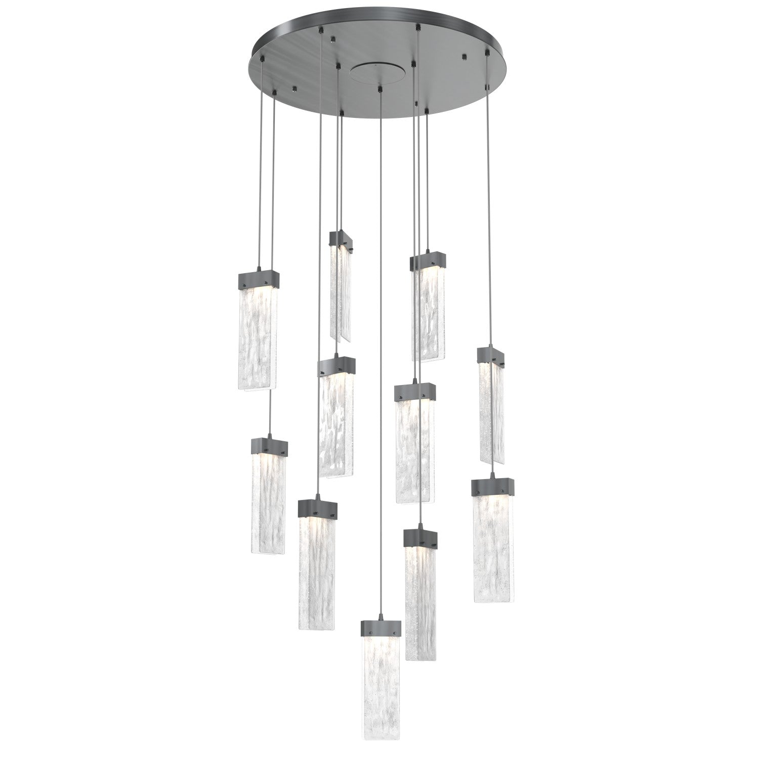 Hammerton Studio - CHB0042-11-GM-CG-C01-L1 - LED Pendant - Parallel - Gunmetal