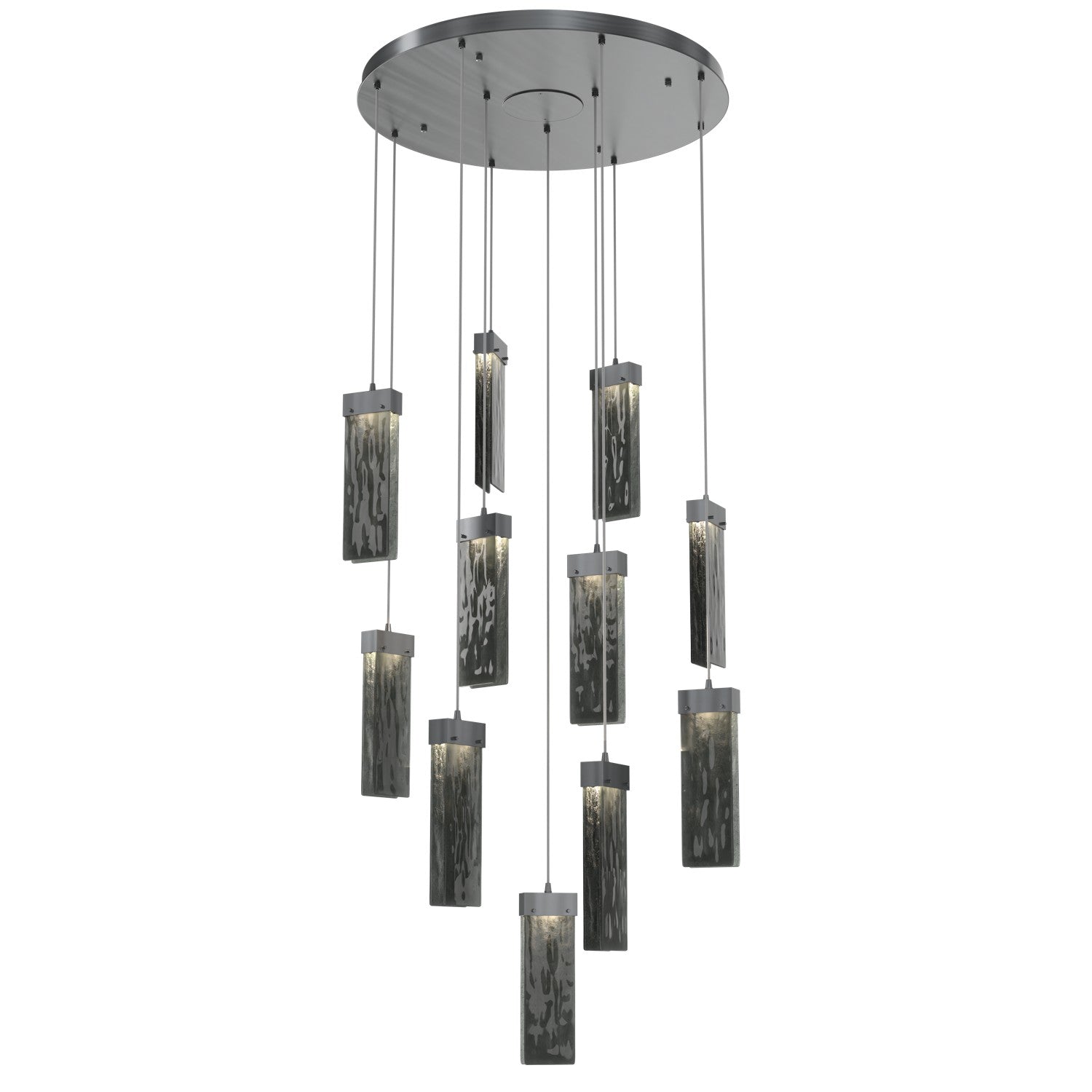 Hammerton Studio - CHB0042-11-GM-SG-C01-L1 - LED Pendant - Parallel - Gunmetal