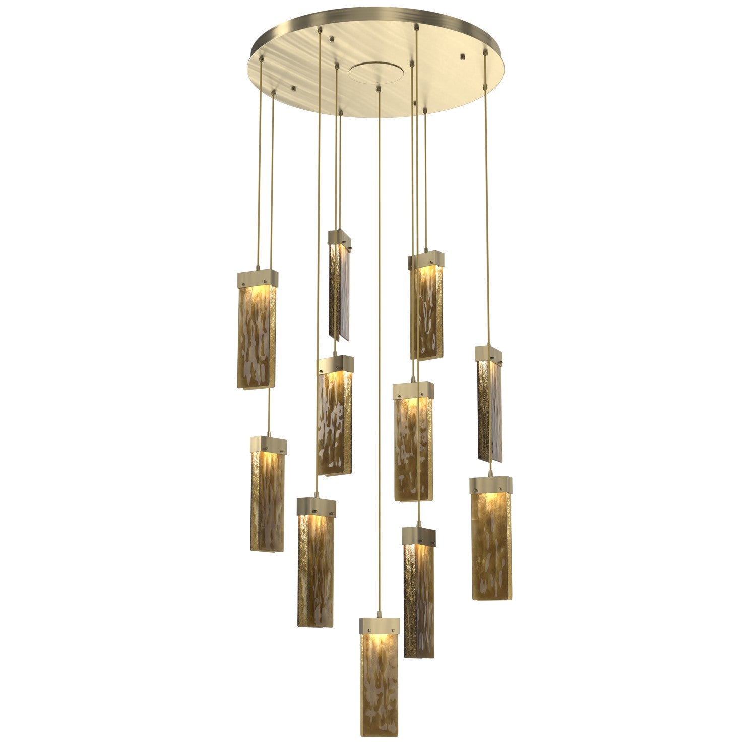 Hammerton Studio - CHB0042-11-HB-BG-C01-L1 - LED Pendant - Parallel - Heritage Brass