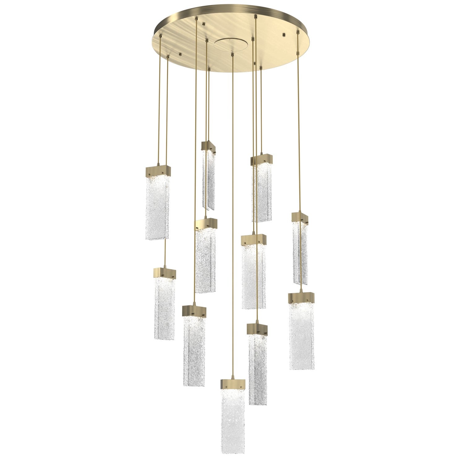 Hammerton Studio - CHB0042-11-HB-CR-C01-L1 - LED Pendant - Parallel - Heritage Brass