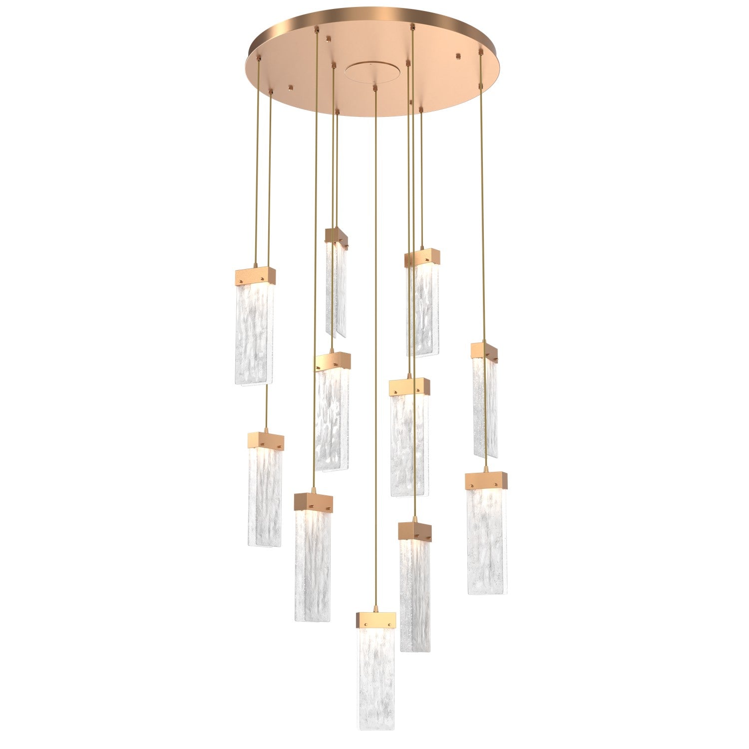 Hammerton Studio - CHB0042-11-NB-CG-C01-L1 - LED Pendant - Parallel - Novel Brass