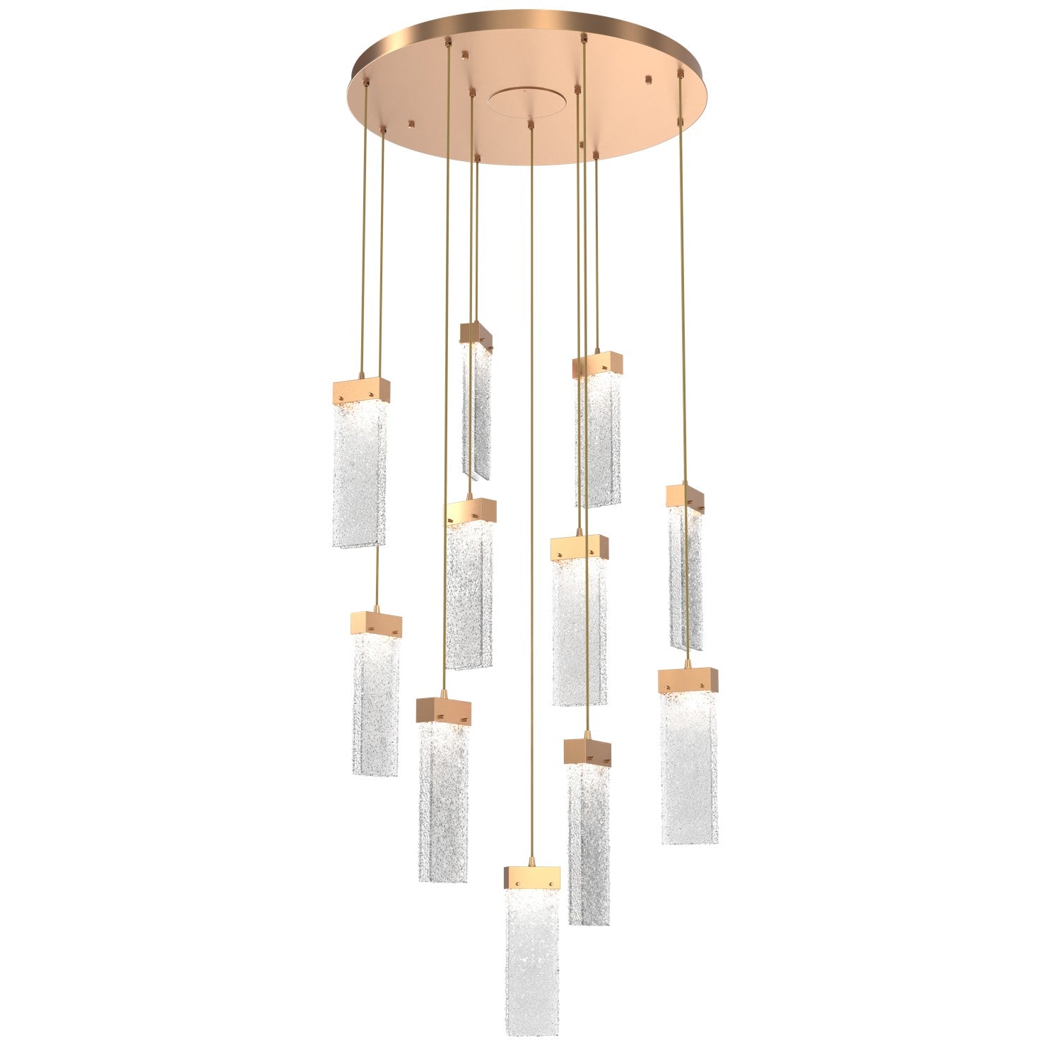 Hammerton Studio - CHB0042-11-NB-CR-C01-L1 - LED Pendant - Parallel - Novel Brass