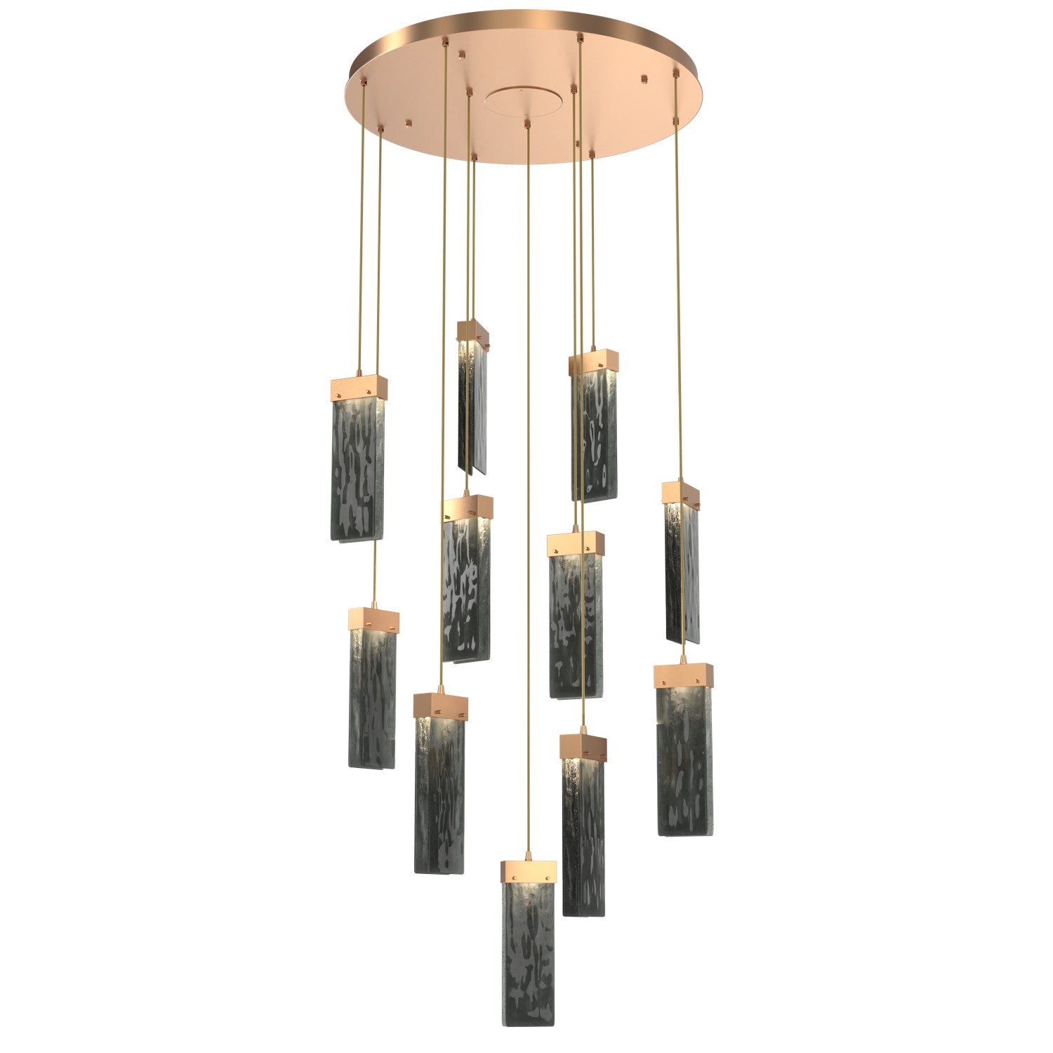 Hammerton Studio - CHB0042-11-NB-SG-C01-L3 - LED Pendant - Parallel - Novel Brass