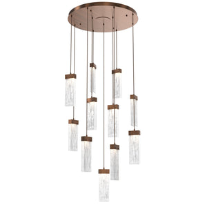 Hammerton Studio - CHB0042-11-RB-CG-C01-L3 - LED Pendant - Parallel - Oil Rubbed Bronze