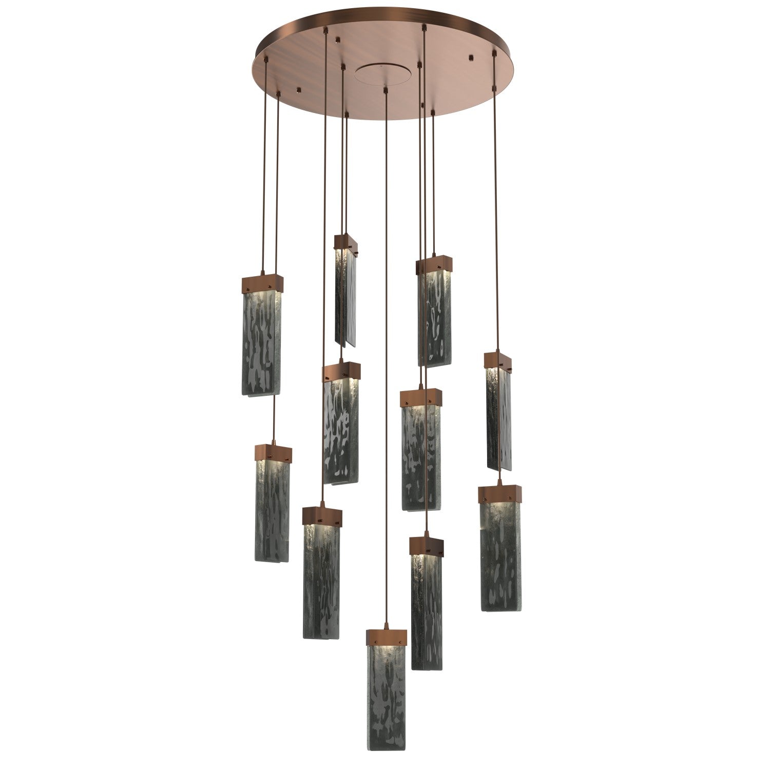 Hammerton Studio - CHB0042-11-RB-SG-C01-L1 - LED Pendant - Parallel - Oil Rubbed Bronze