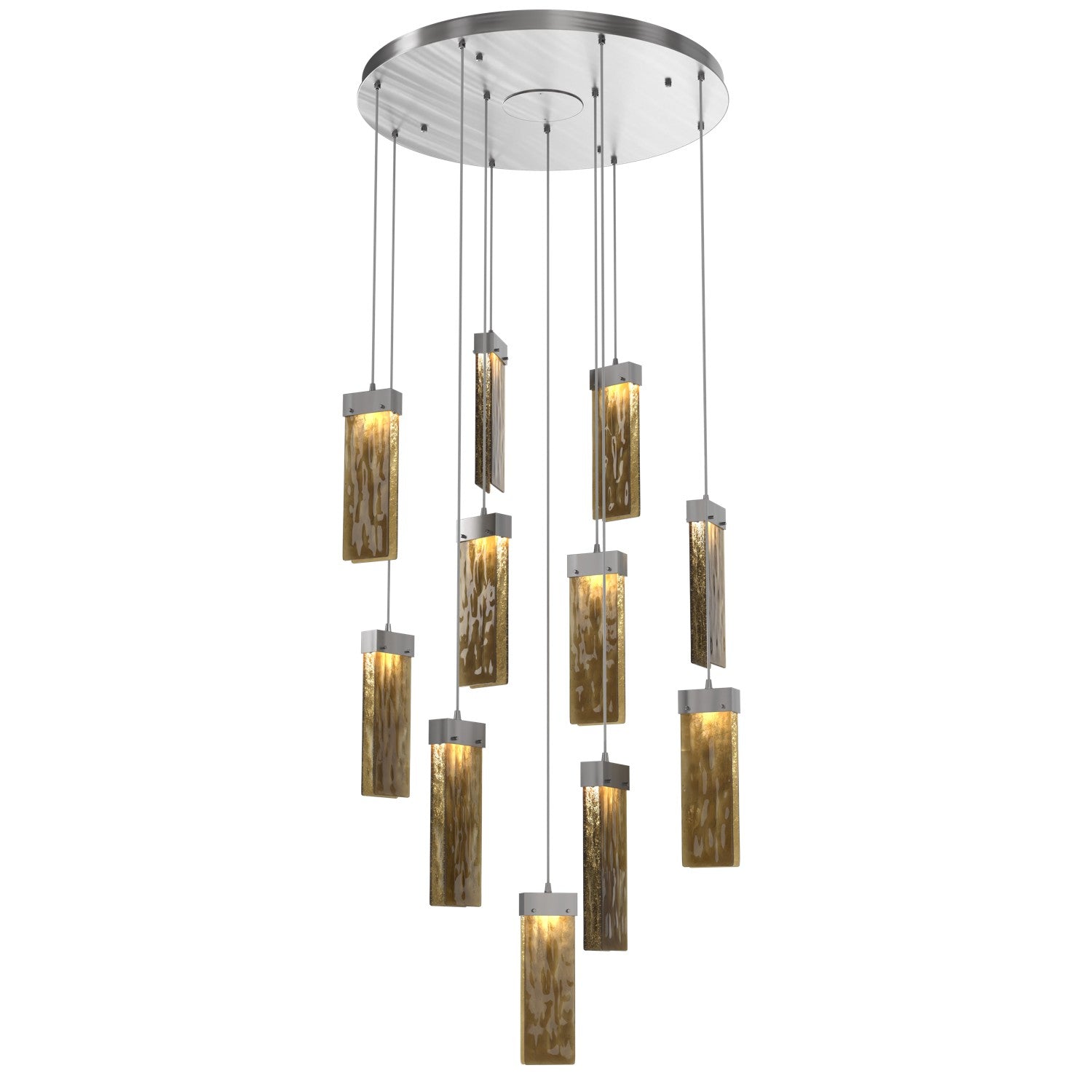 Hammerton Studio - CHB0042-11-SN-BG-C01-L1 - LED Pendant - Parallel - Satin Nickel