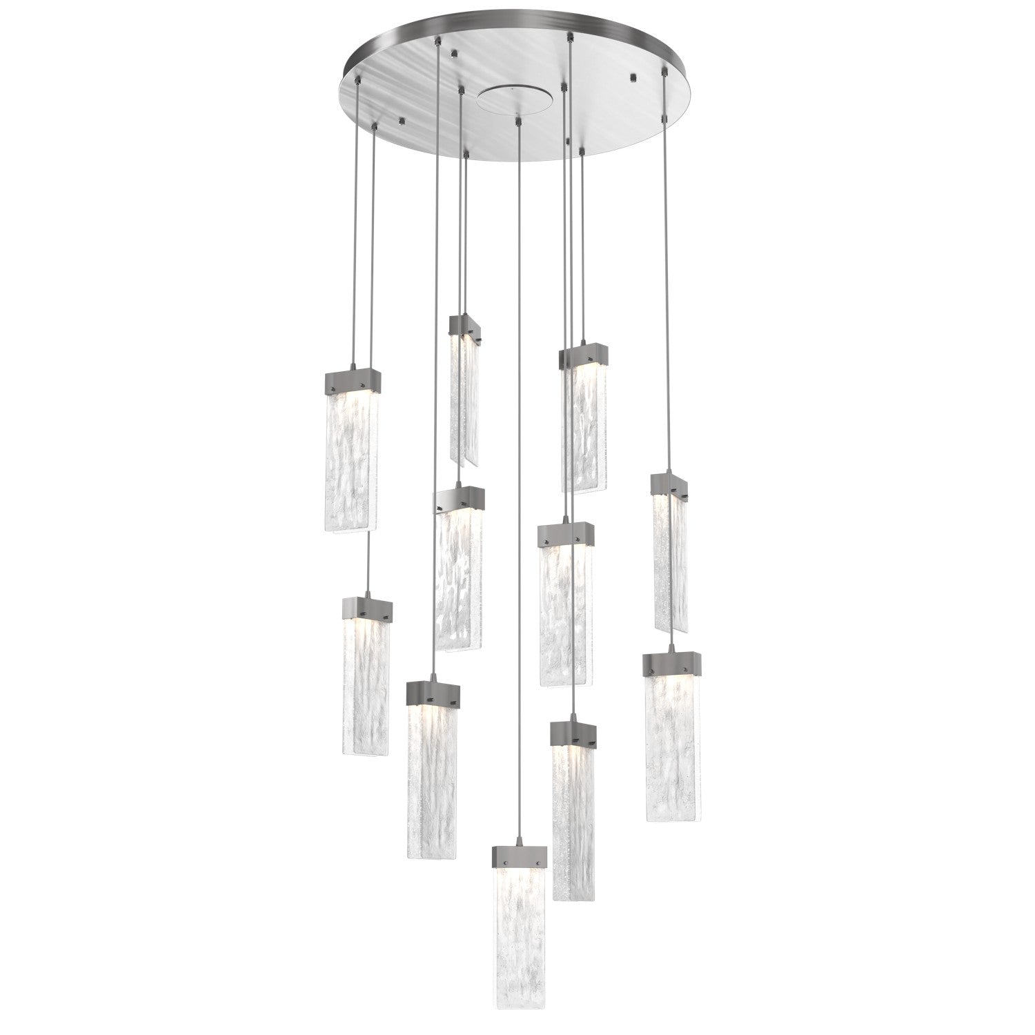 Hammerton Studio - CHB0042-11-SN-CG-C01-L1 - LED Pendant - Parallel - Satin Nickel