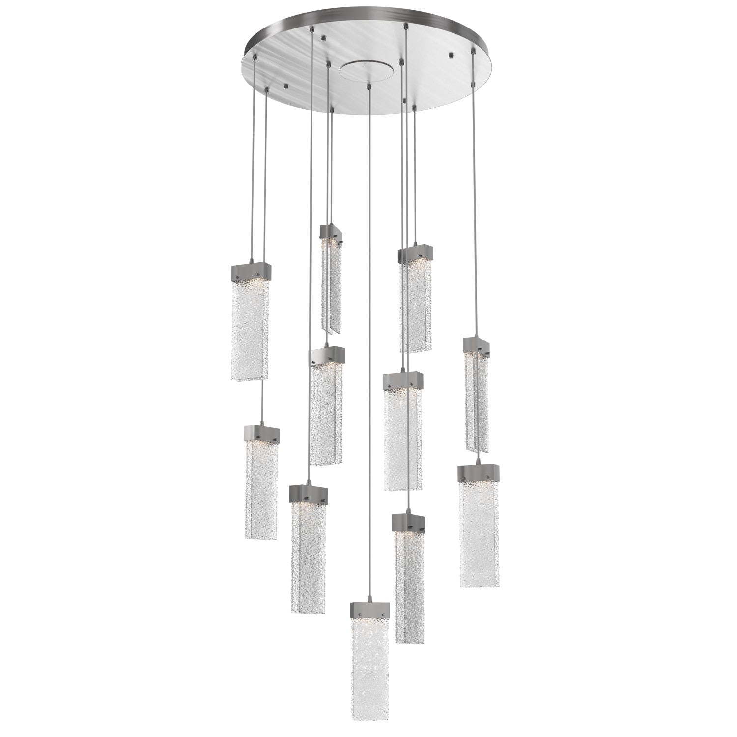 Hammerton Studio - CHB0042-11-SN-CR-C01-L1 - LED Pendant - Parallel - Satin Nickel