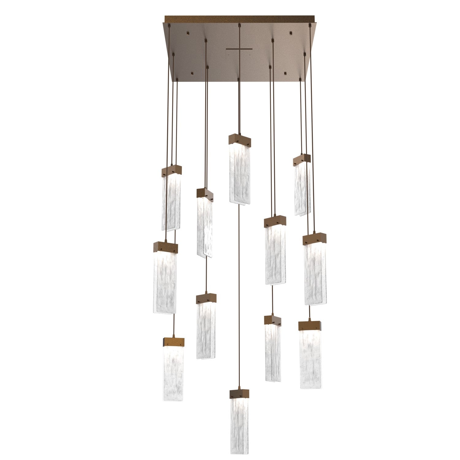 Hammerton Studio - CHB0042-12-FB-CG-C01-L1 - LED Pendant - Parallel - Flat Bronze