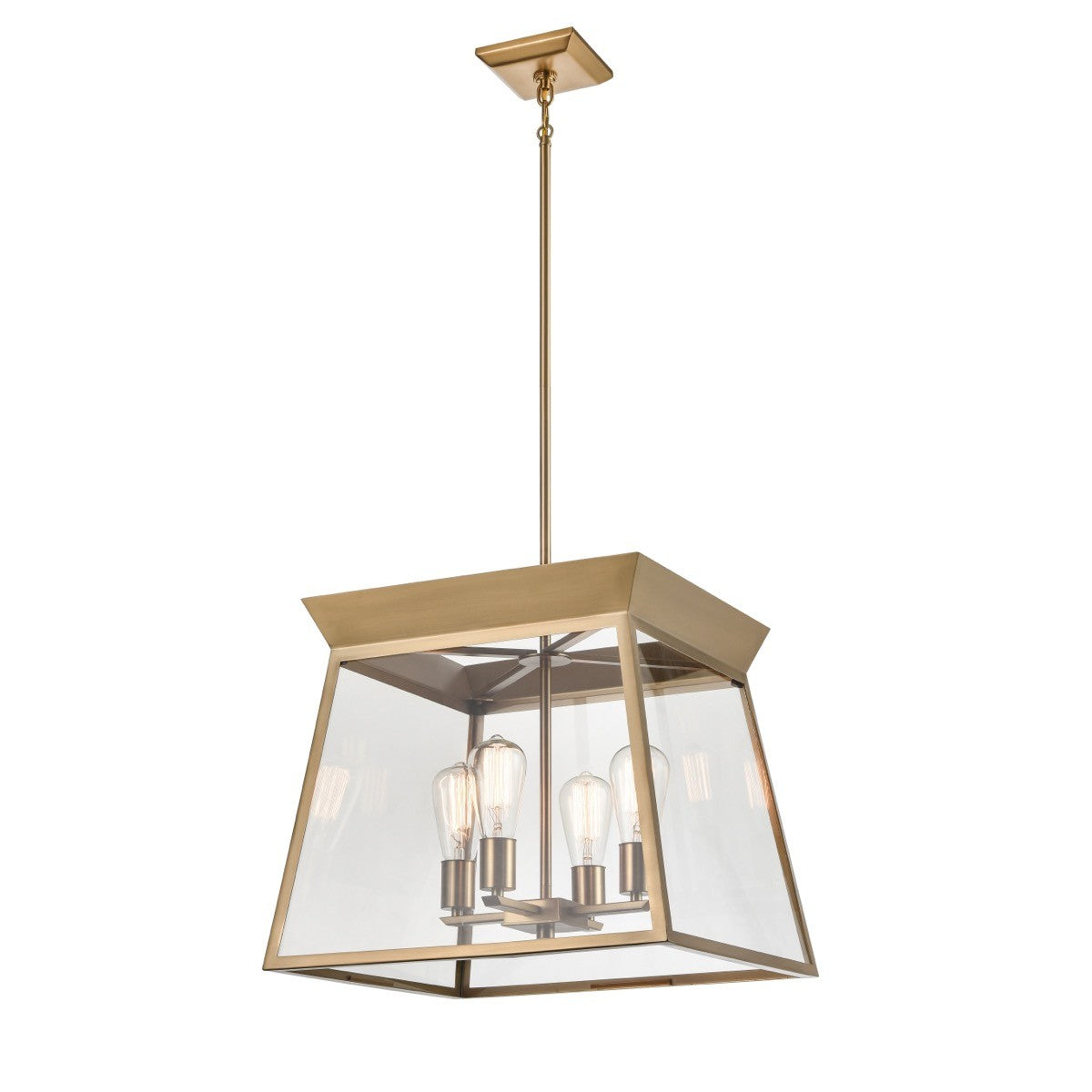 Artcraft - AC11852BB - Four Light Chandelier - Lucian - Brushed Brass