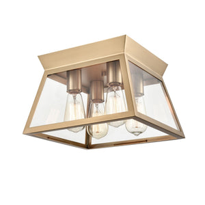 Artcraft - AC11853BB - Four Light Flushmount - Lucian - Brushed Brass