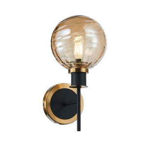 Artcraft - AC11871AM - One Light Wall Sconce - Gem - Black and Brushed Brass