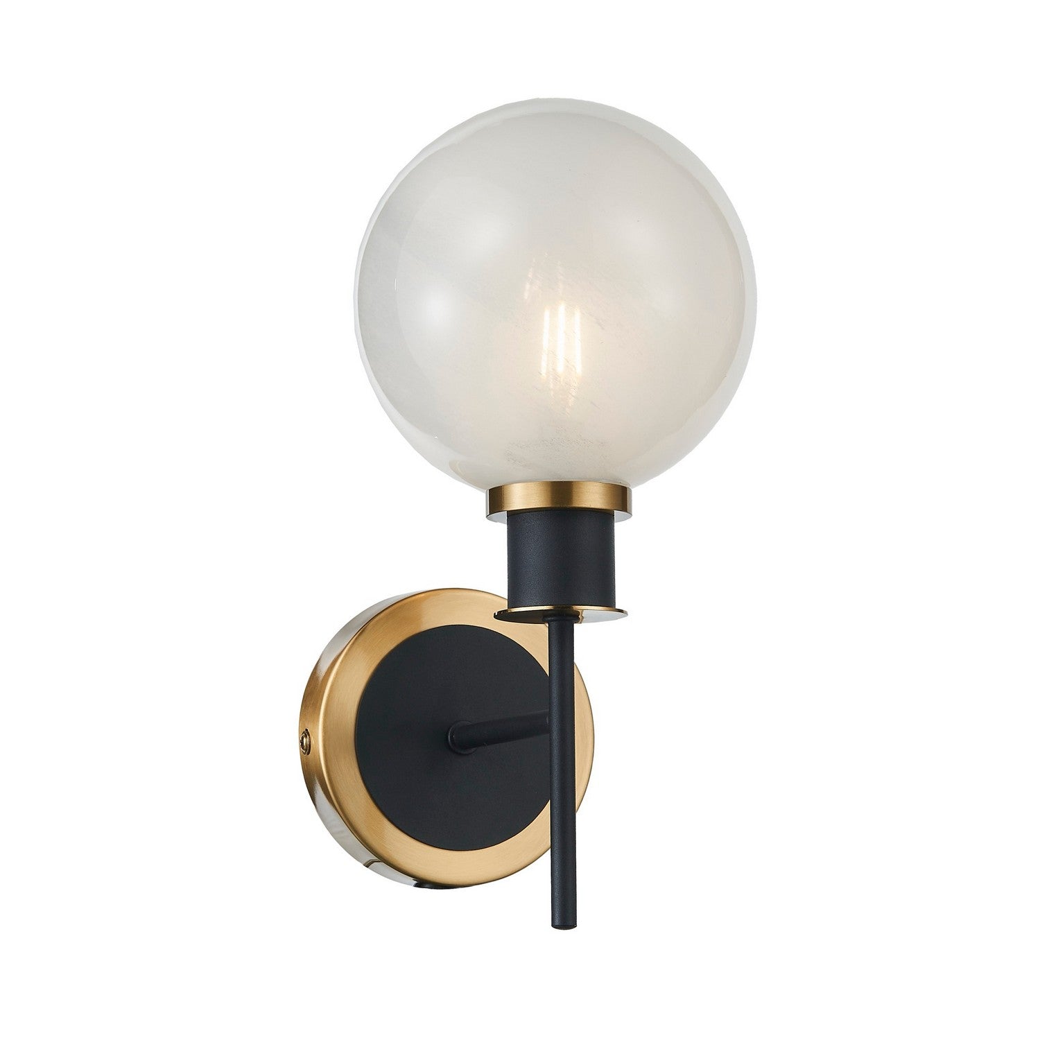 Artcraft - AC11871SW - One Light Wall Sconce - Gem - Black and Brushed Brass