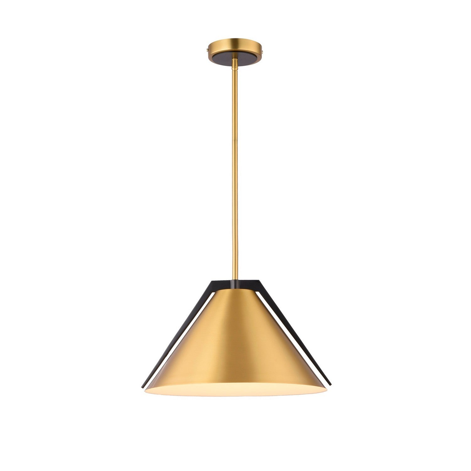 Artcraft - AC11910BR - One Light Pendant - Baltic - Brass and black