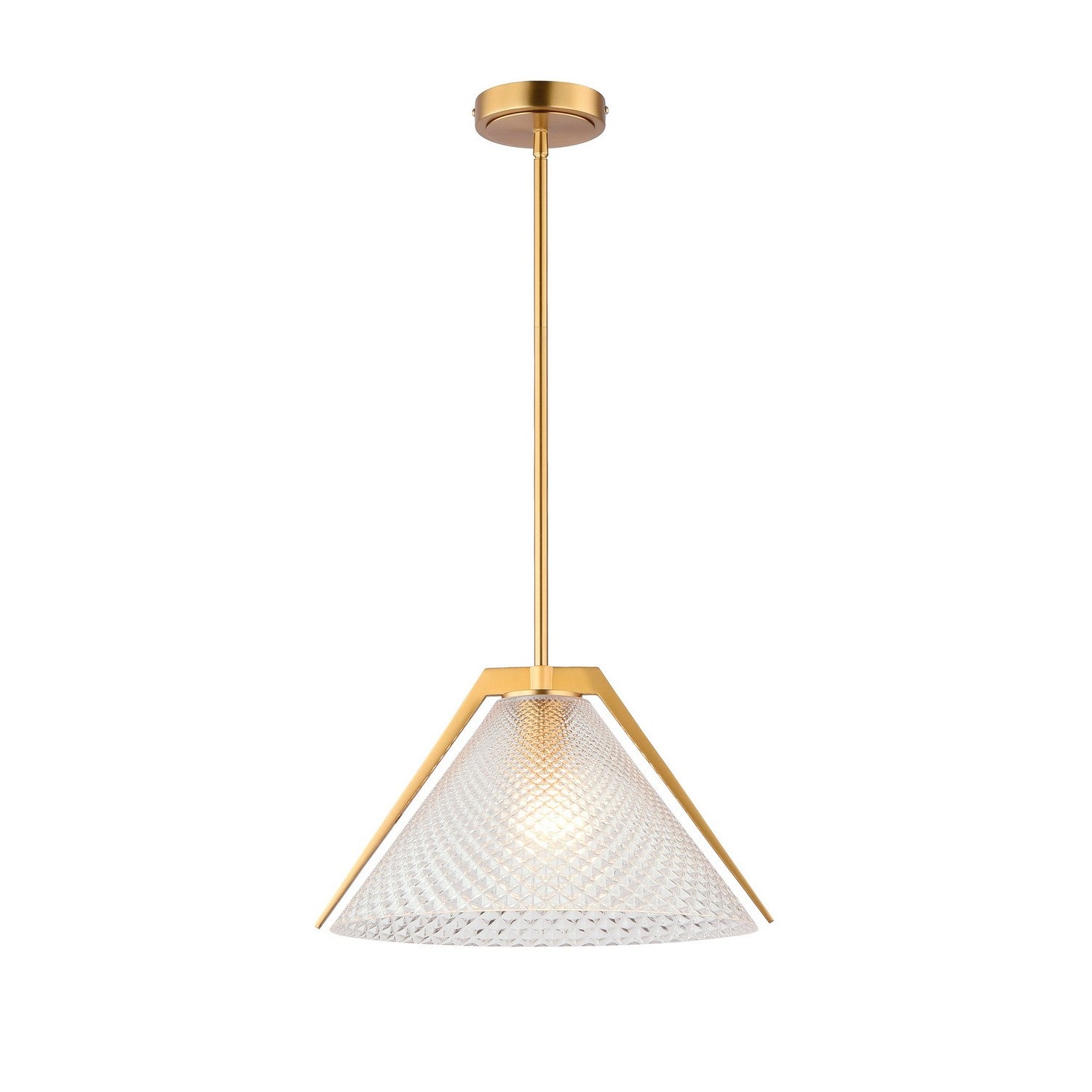 Artcraft - AC11911BR - One Light Pendant - Baltic - Brass and black