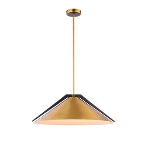 Artcraft - AC11914BR - Three Light Pendant - Baltic - Brass and black